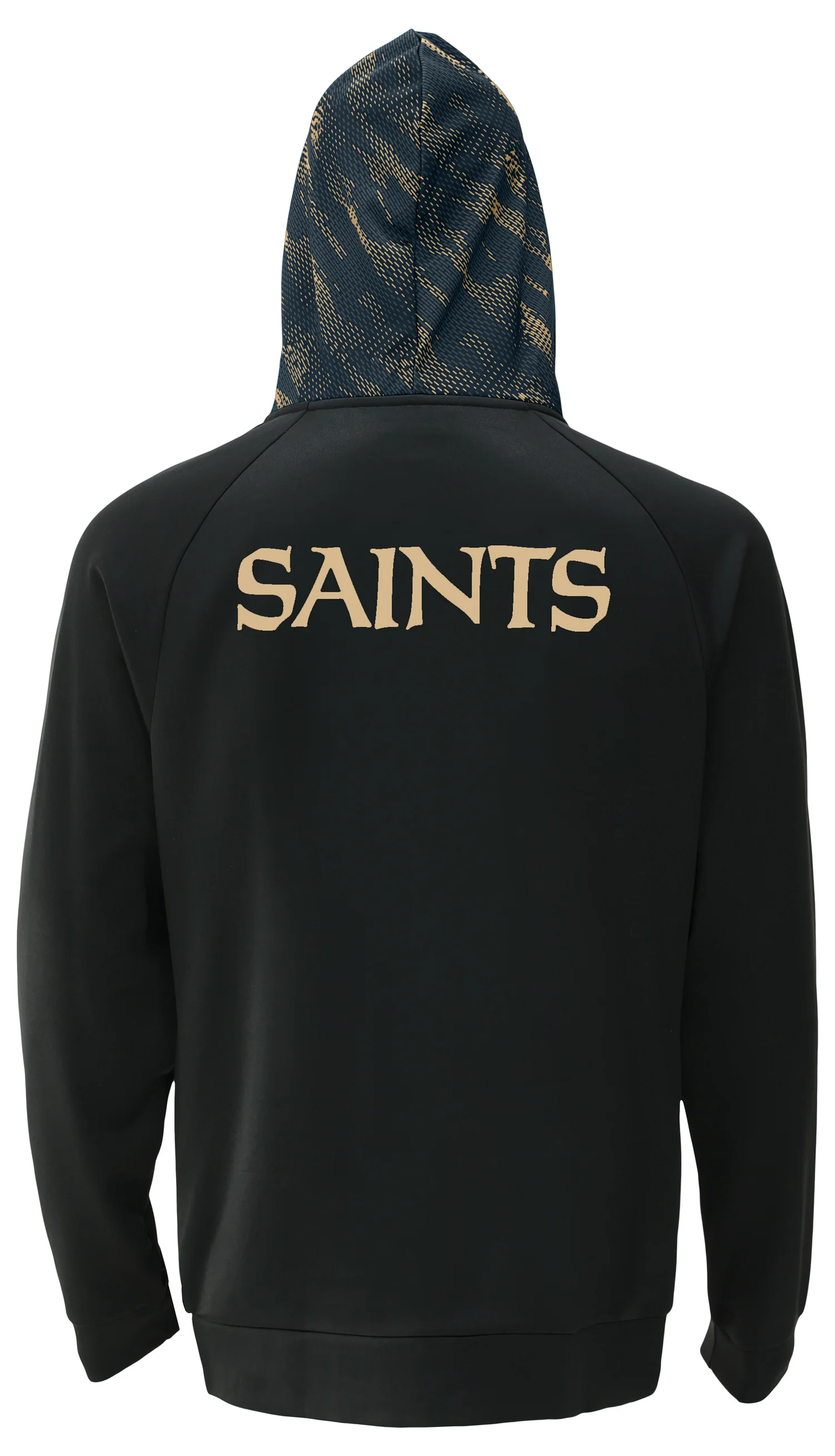 Zubaz NFL   Men's Raglan Viper Hood Liner Full Zip Hoodie, NEW ORLEANS SAINTS - Image 14