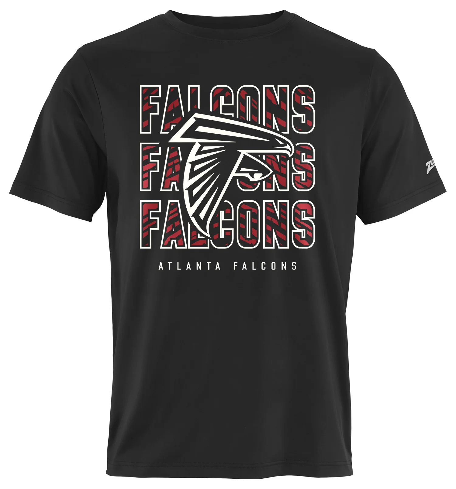 Zubaz NFL Men's Repeat Play Primary Team Color Short Sleeve T-Shirt, Atlanta Falcons - Image 31