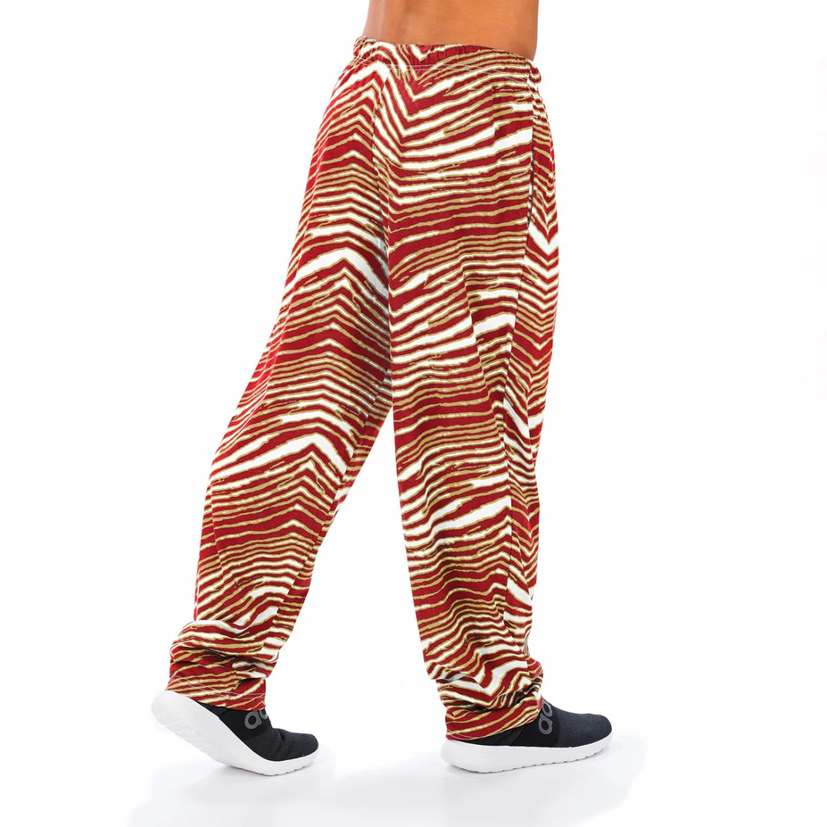 Zubaz NFL Men's San Francisco 49ers Classic Zebra Print Team Logo Pants - Image 3