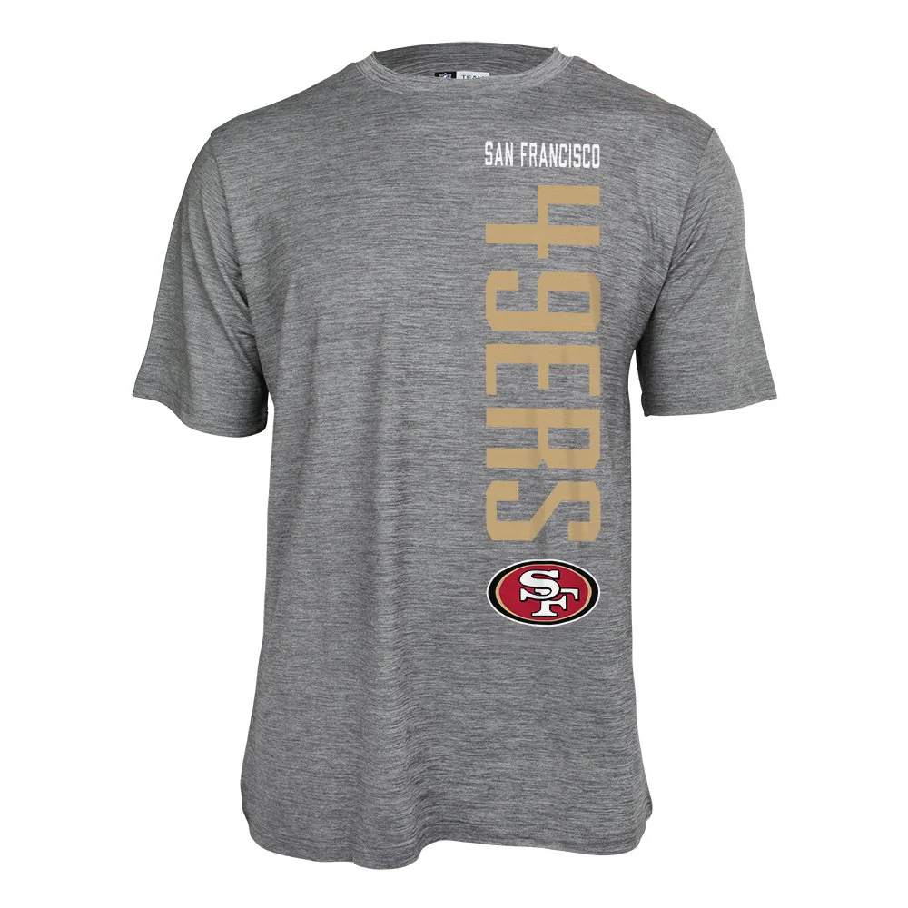 Zubaz NFL Men's San Francisco 49ers Vertical Team Name Graphic Tee - Image 6