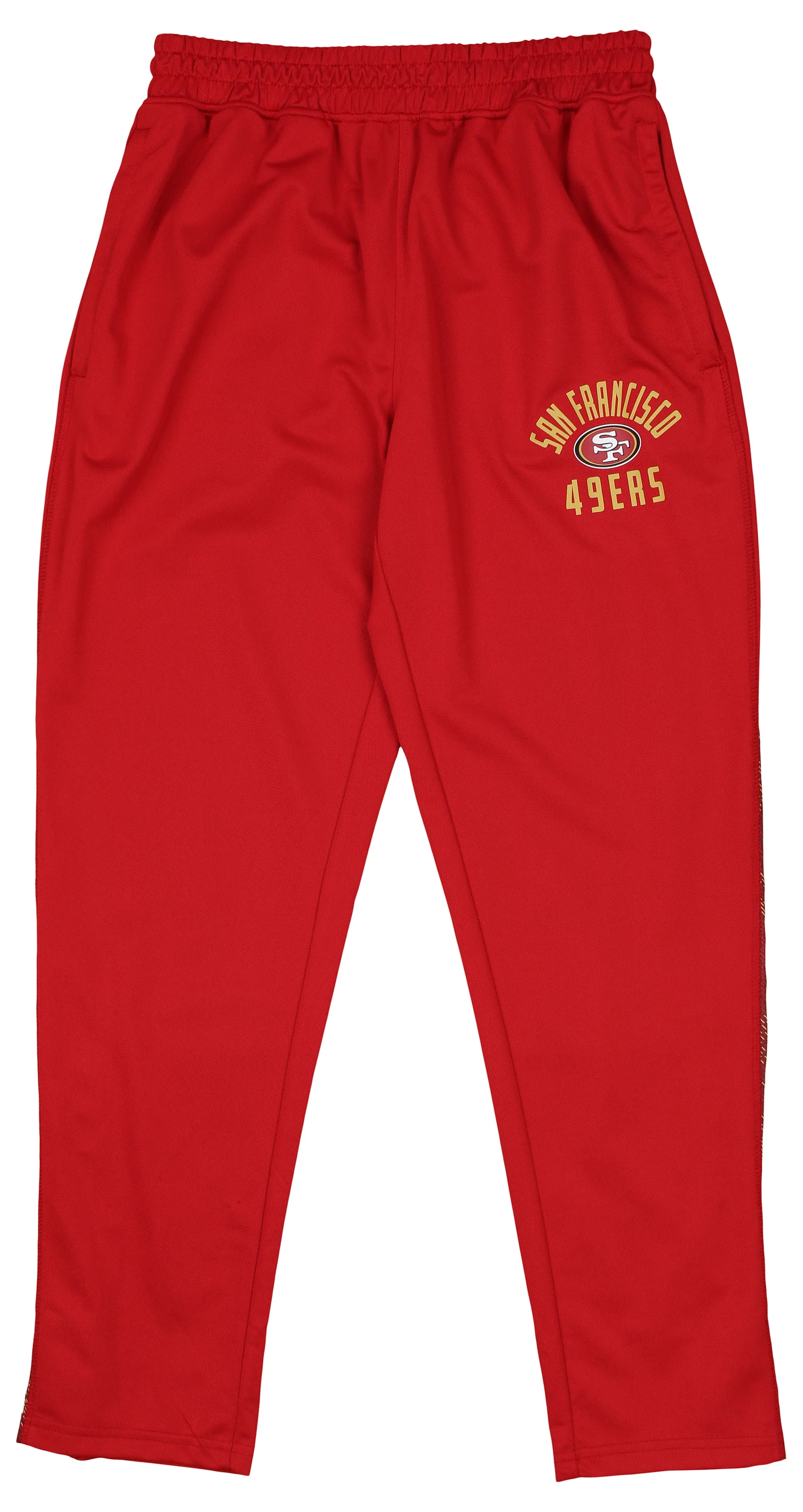 Zubaz NFL Men's San Francisco 49ers Viper Accent Elevated Jacquard Track Pants - Image 2