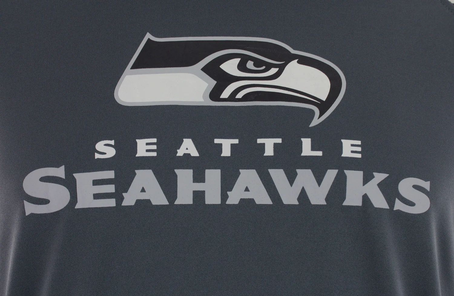 Zubaz NFL Men's Seattle Seahawks Gray Post Light Weight Hoodie - Image 4