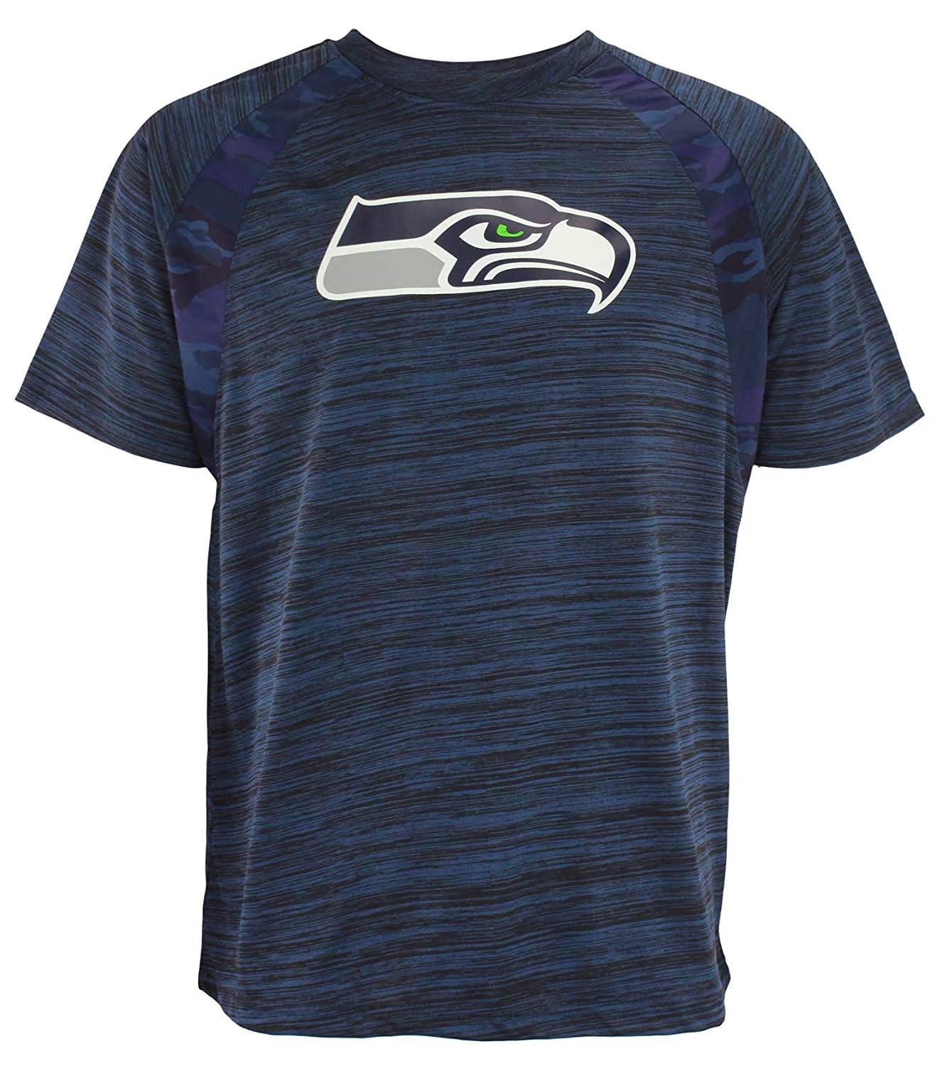 Zubaz NFL Men's Seattle Seahawks Tonal Camo Raglan T-Shirt