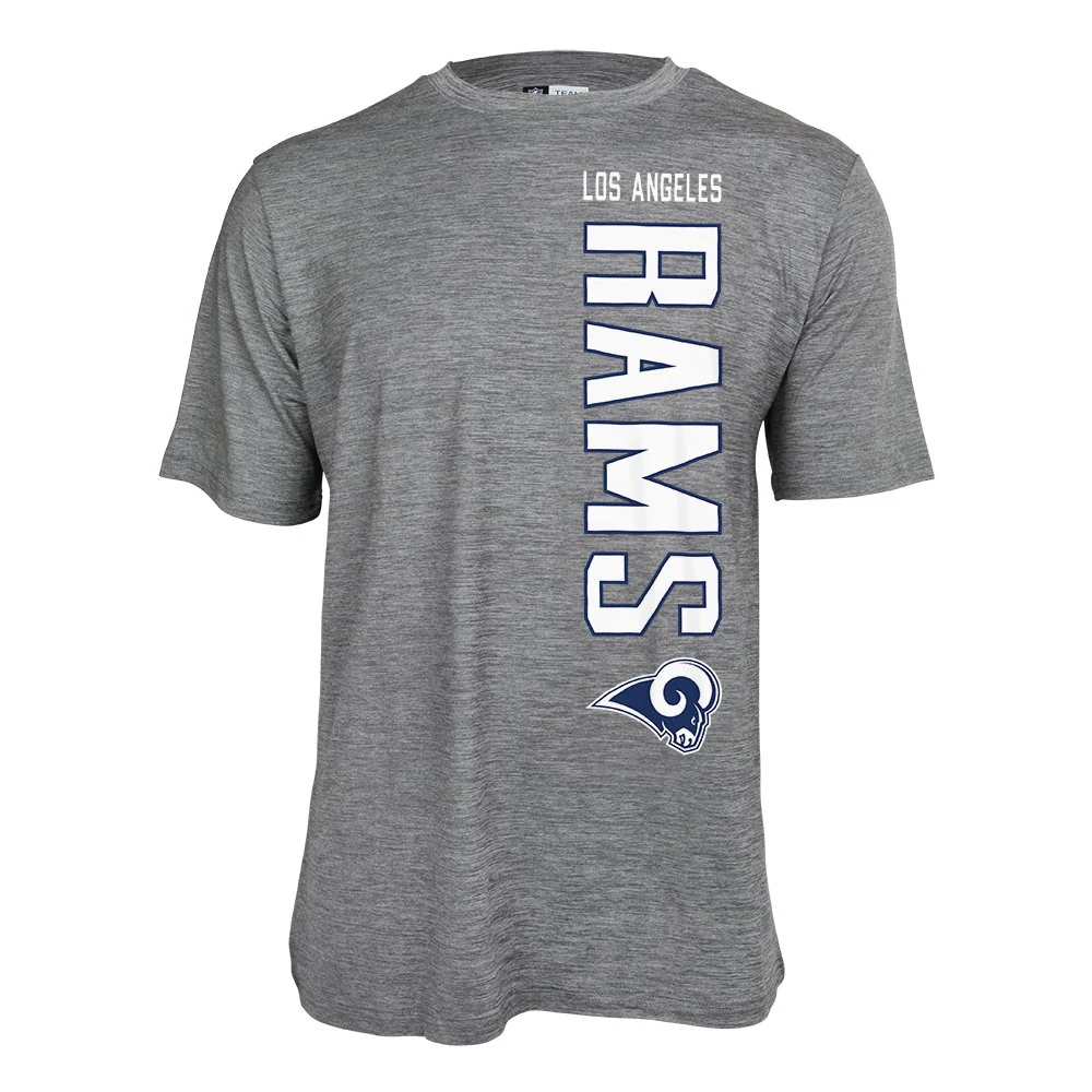 Zubaz NFL Men's St. Louis Rams Vertical Team Name Graphic Tee - Image 6