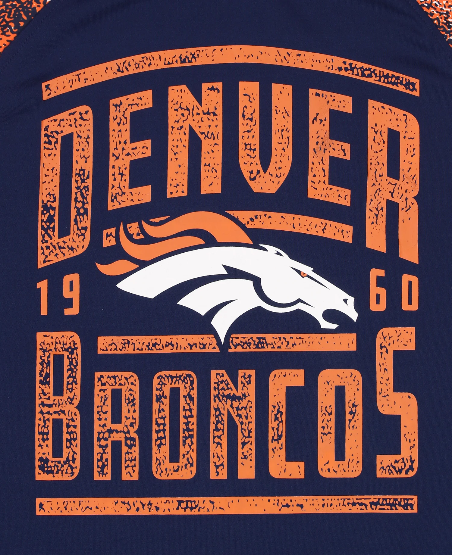 Zubaz NFL Men's Static Lightweight Hoodie Denver Broncos - Image 2