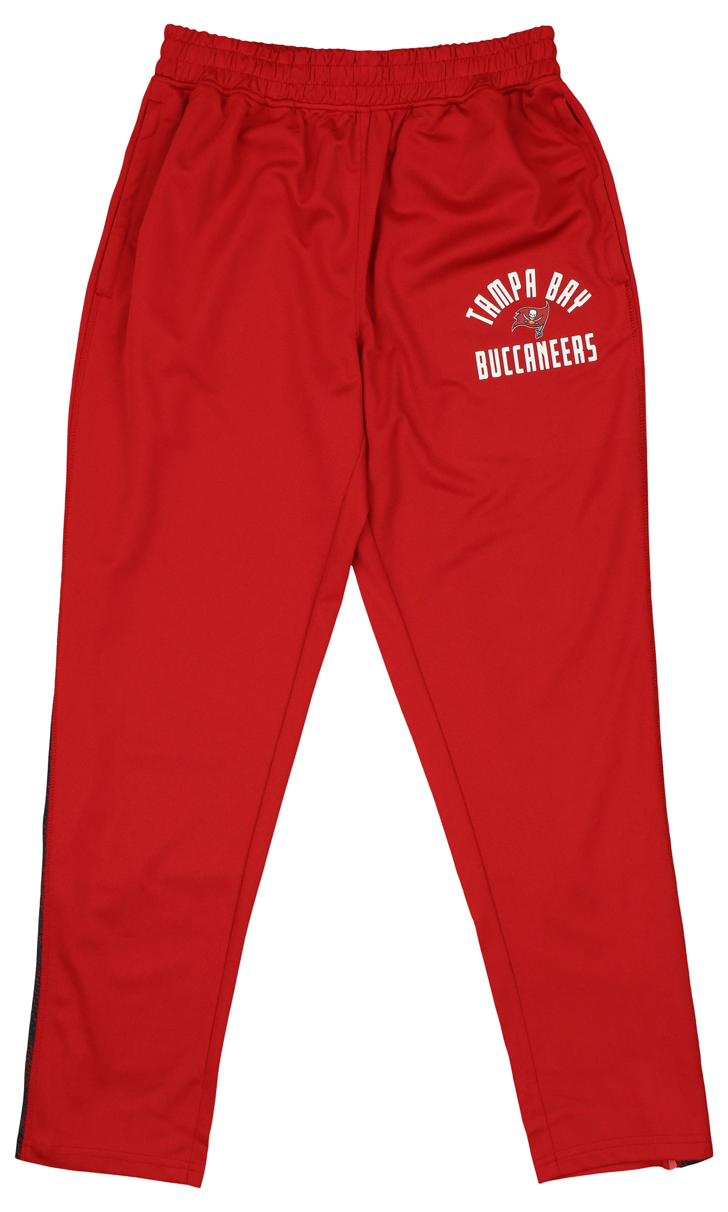 Zubaz NFL Men's TAMPA BAY BUCCANEERS SOLID TEAM COLOR ELEVATED JACQUARD TRACK PANT W/ VIPER ACCENT X-Large - Image 2