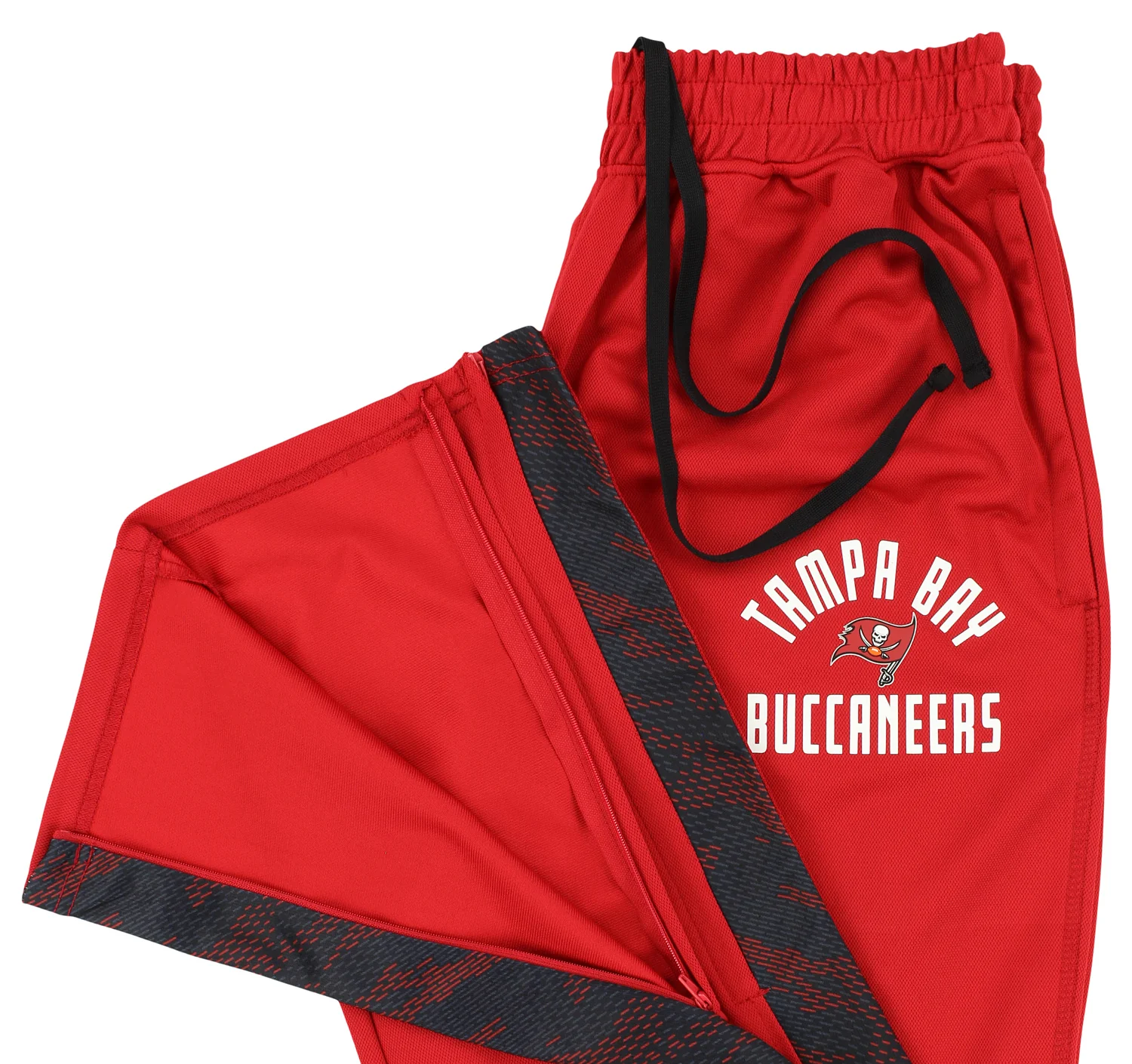 Zubaz NFL Men's TAMPA BAY BUCCANEERS SOLID TEAM COLOR ELEVATED JACQUARD TRACK PANT W/ VIPER ACCENT X-Large - Image 4