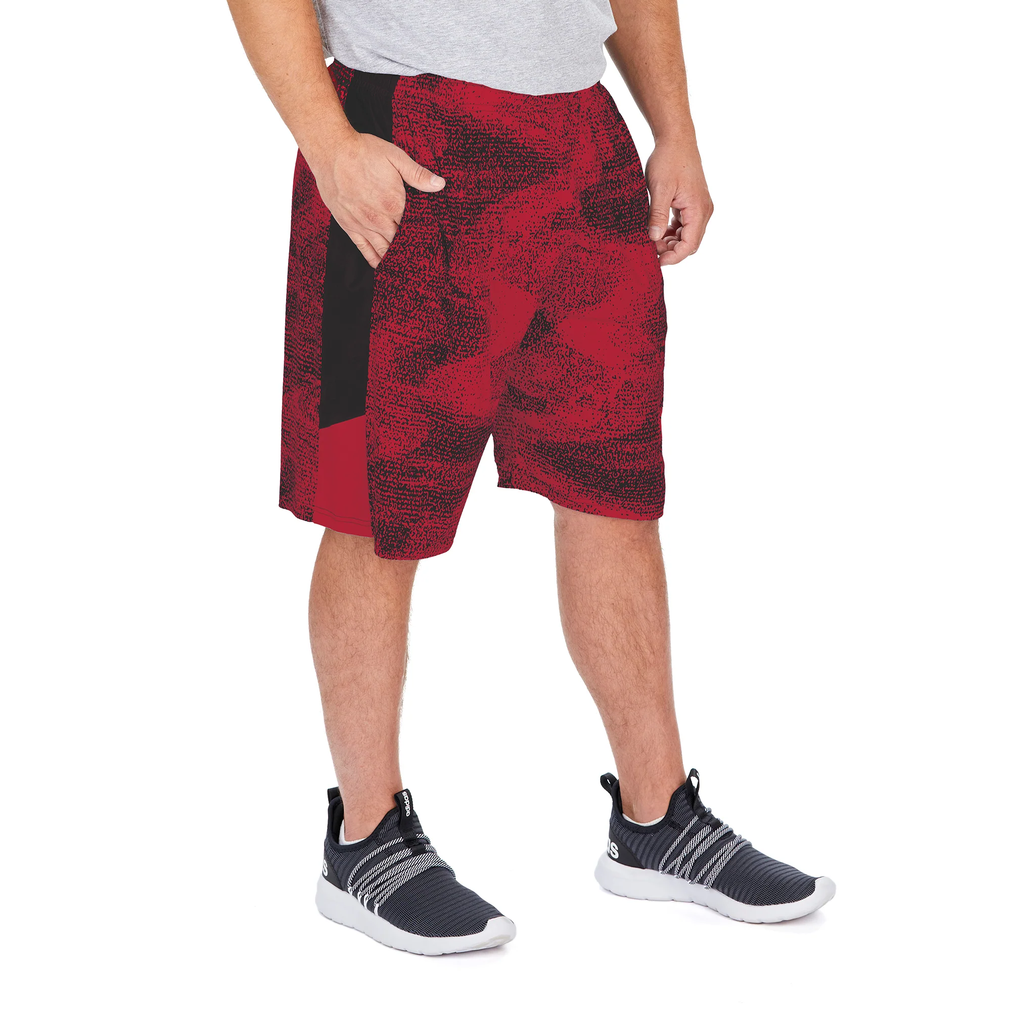 Zubaz NFL Men's Tampa Bay Buccaneers Static Shorts With Side Panels - Image 2