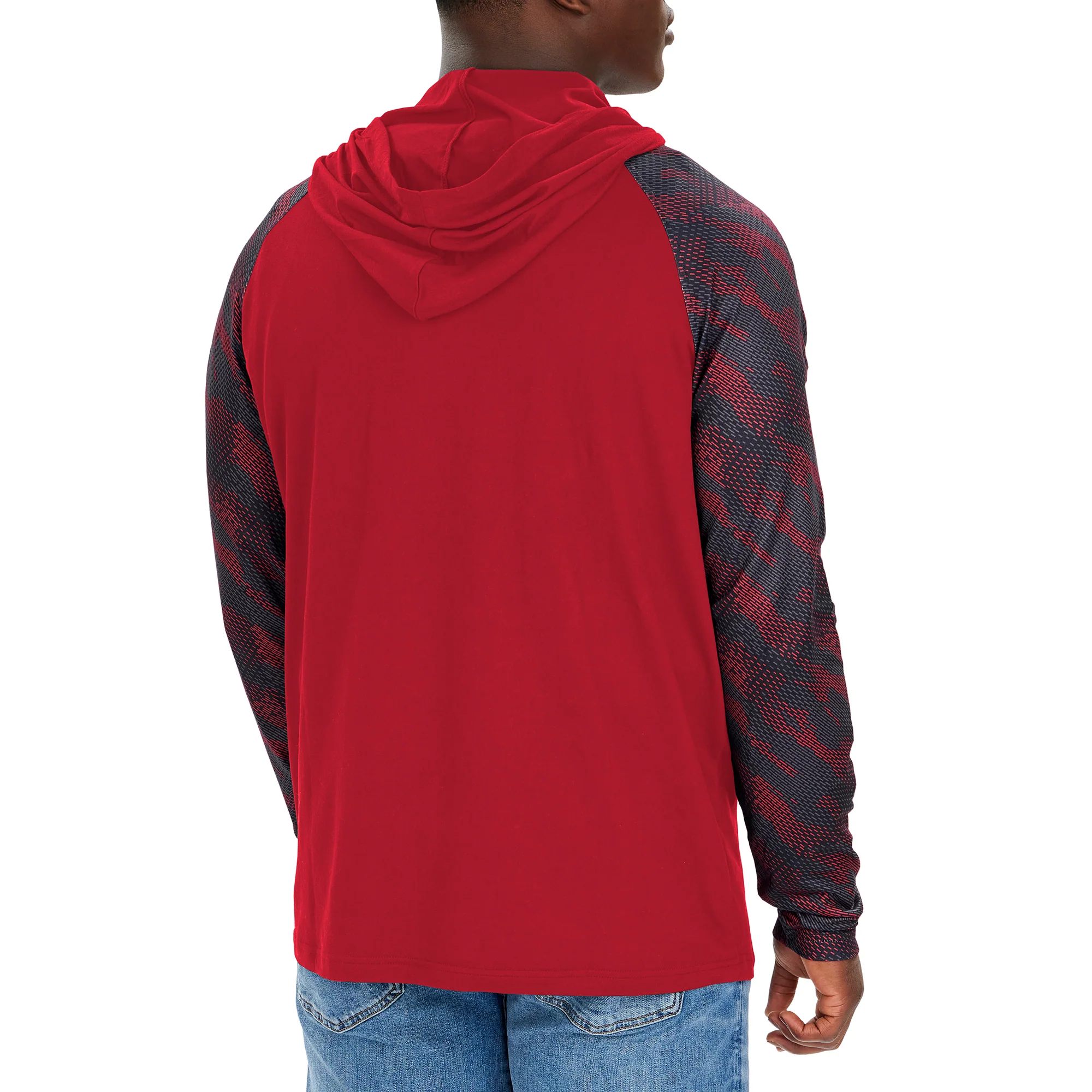 Zubaz NFL Men's Tampa Bay Buccaneers Viper Print Pullover Hooded Sweatshirt - Image 2