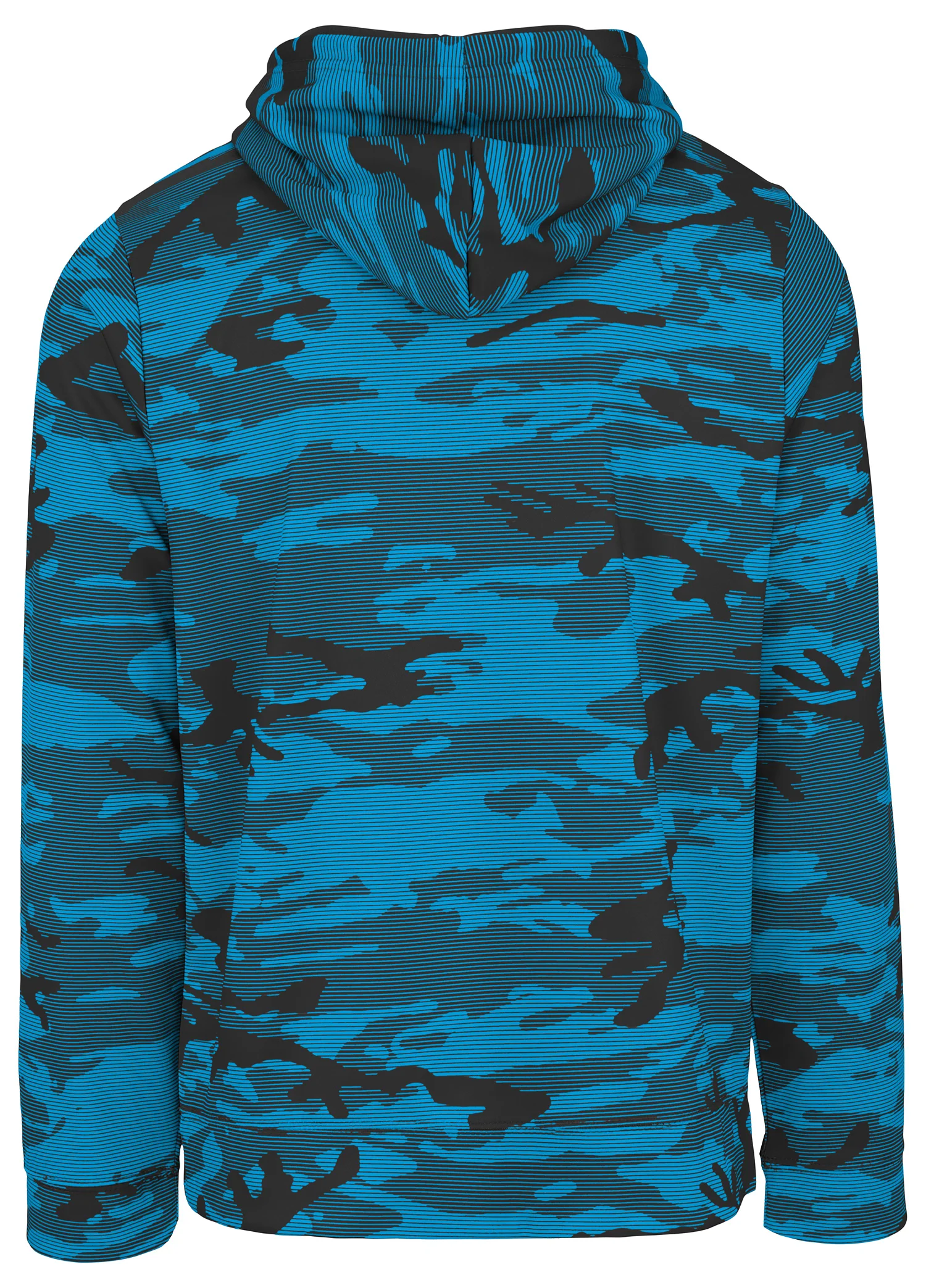 Zubaz NFL Men's Team Color Camo Lines Hoodie Carolina Panthers - Image 2