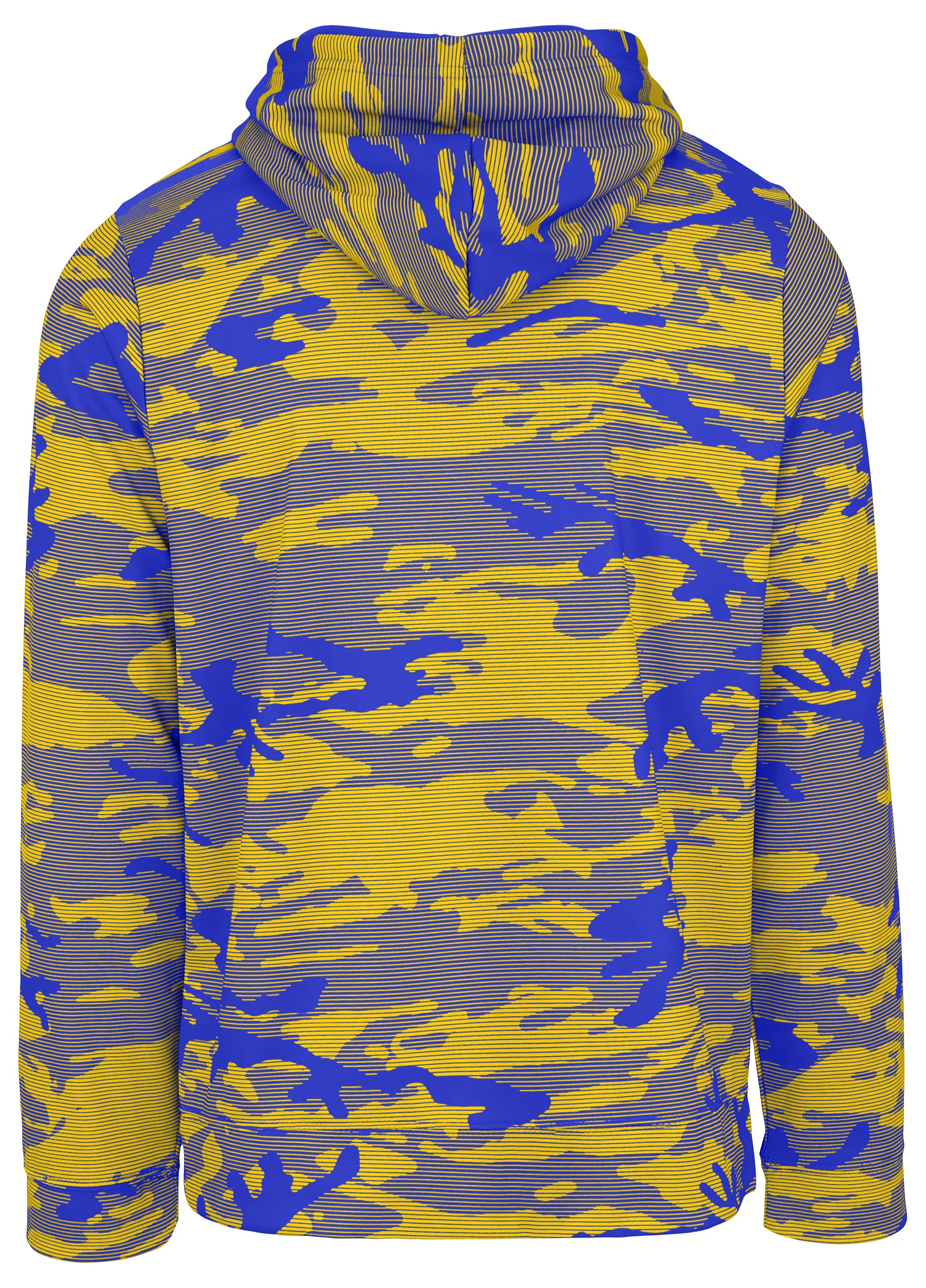 Zubaz NFL Men's Team Color Camo Lines Hoodie Los Angeles Rams - Image 2