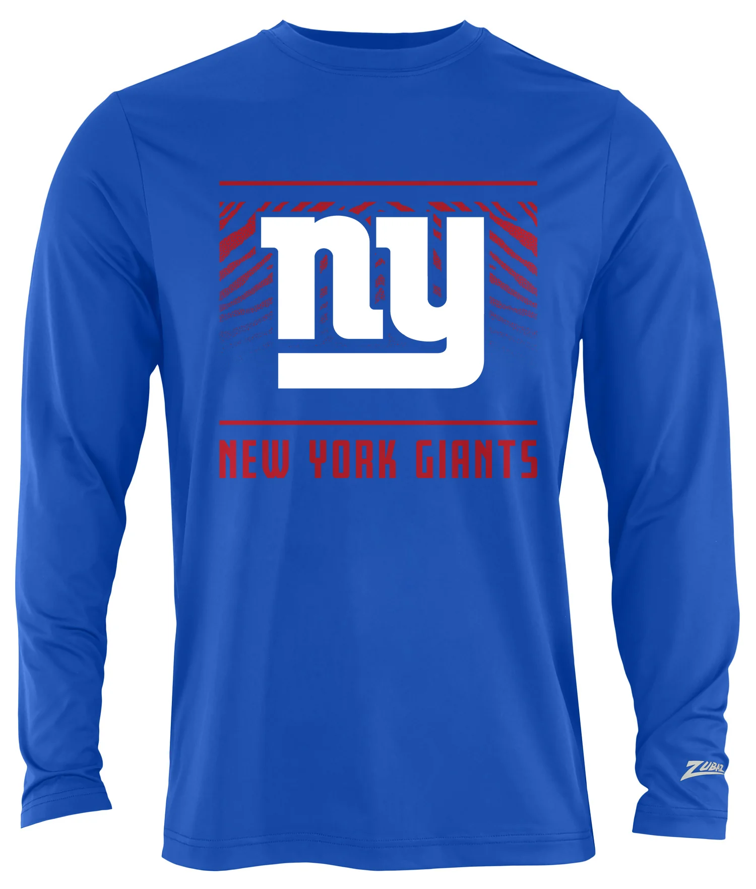 Zubaz NFL Men's Team Color Tunnel Long Sleeve T-Shirt, New York Giants - Image 21