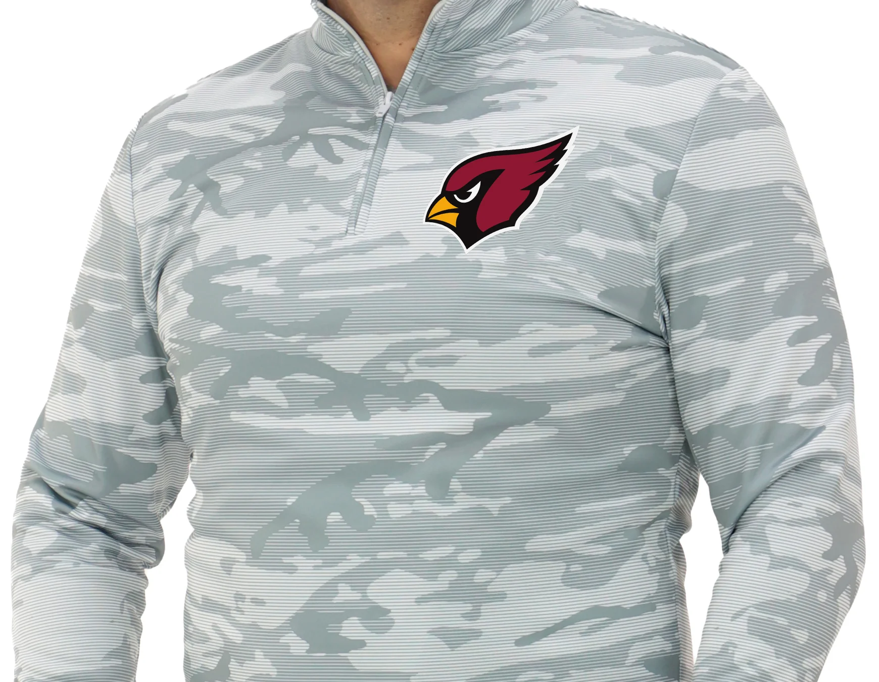Zubaz NFL Men's Tonal Camo Line 1/4 Zip, ARIZONA CARDINALS - Image 20
