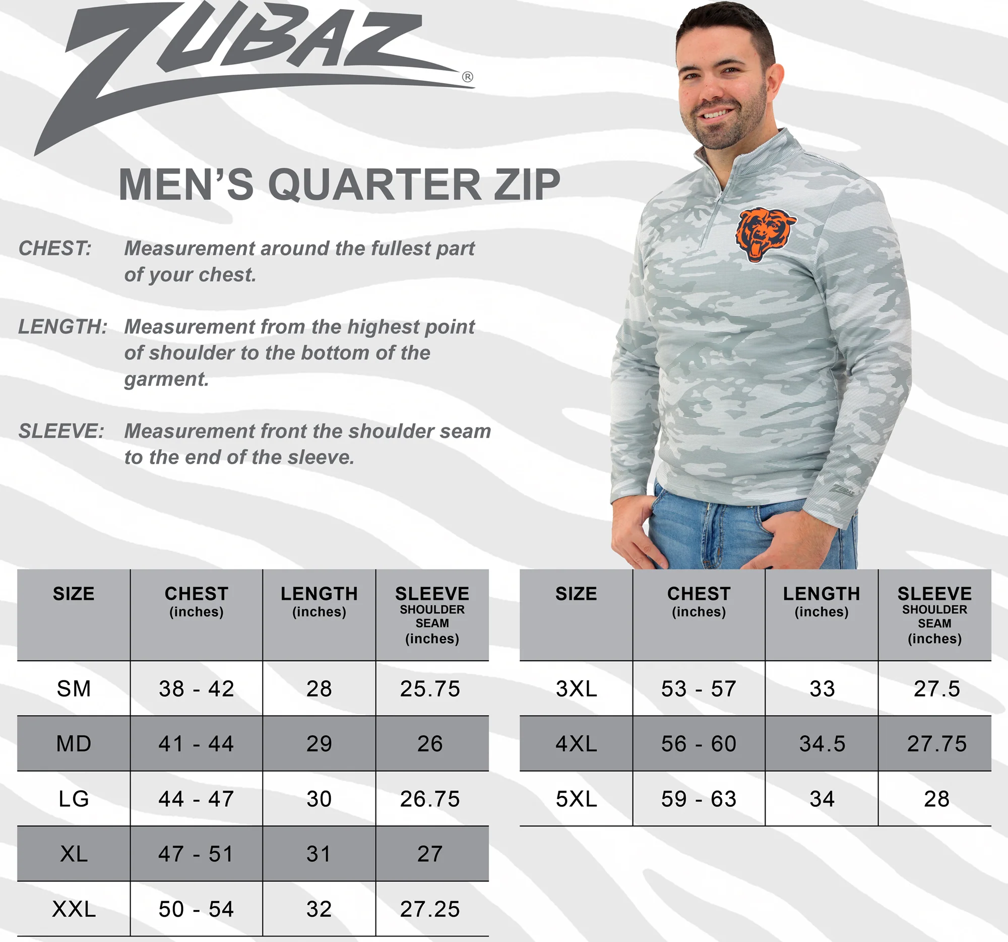 Zubaz NFL Men's Tonal Camo Line 1/4 Zip, CAROLINA PANTHERS - Image 30