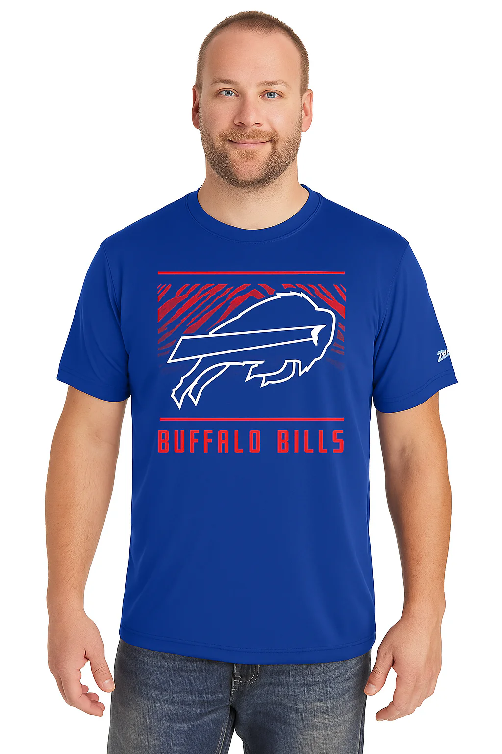Zubaz NFL Men's Tunnel Primary Short Sleeve T-Shirt, Buffalo Bills - Image 40