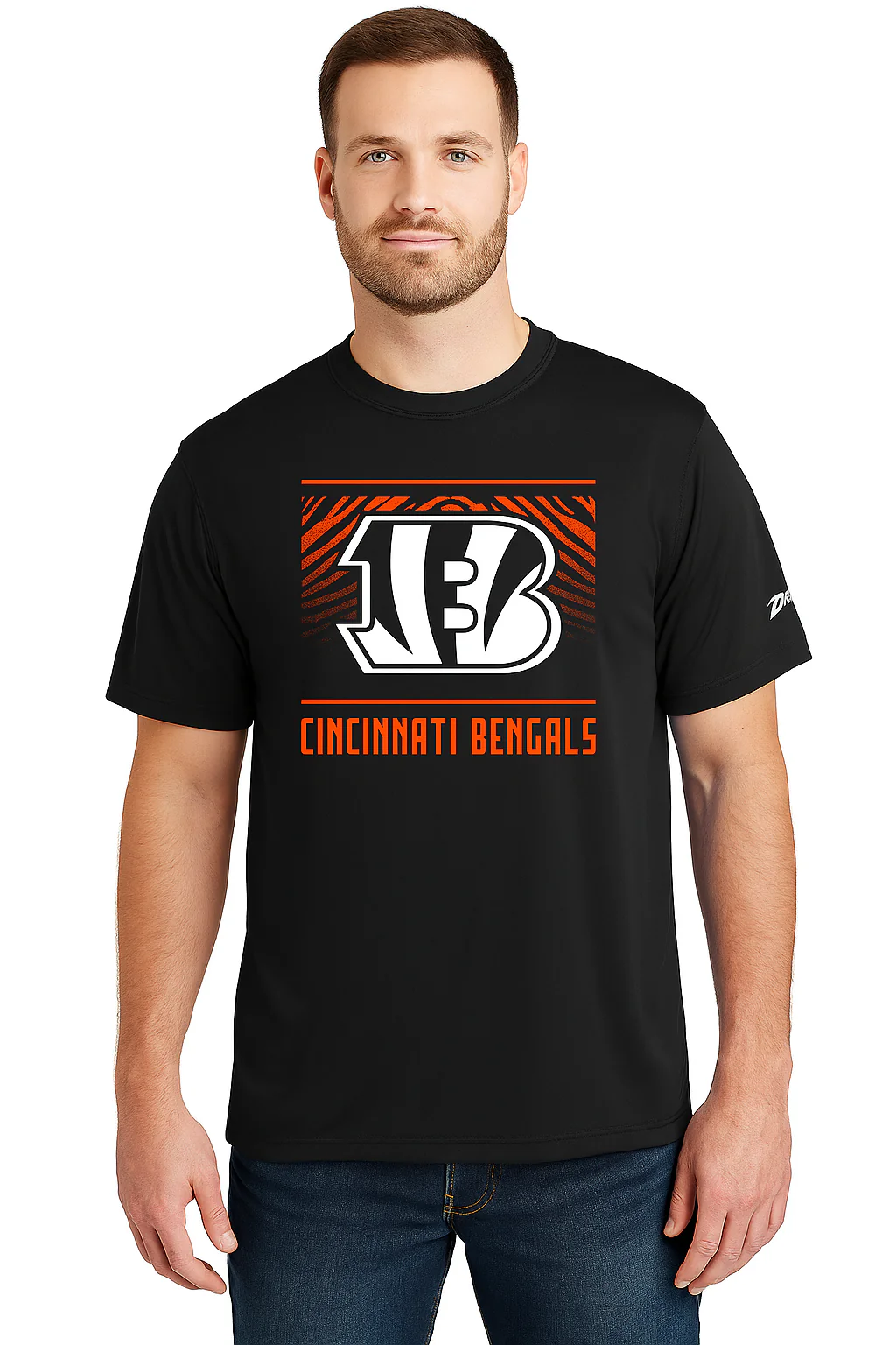 Zubaz NFL Men's Tunnel Primary Short Sleeve T-Shirt, Cincinnati Bengals - Image 20
