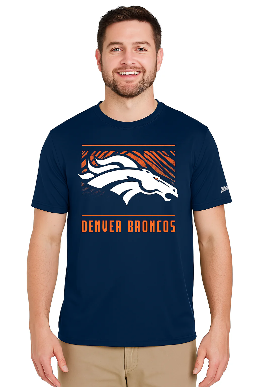 Zubaz NFL Men's Tunnel Primary Short Sleeve T-Shirt, Denver Broncos - Image 35