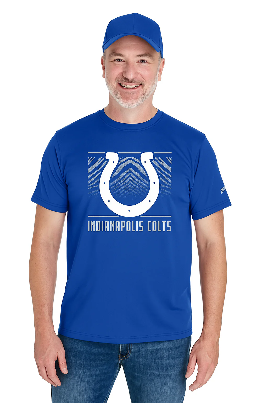Zubaz NFL Men's Tunnel Primary Short Sleeve T-Shirt, Indianapolis Colts - Image 15