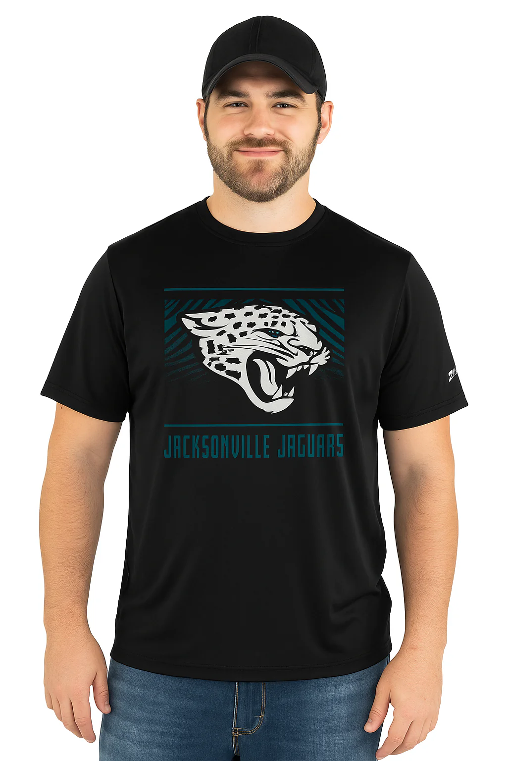 Zubaz NFL Men's Tunnel Primary Short Sleeve T-Shirt, Jacksonville Jaguars - Image 35