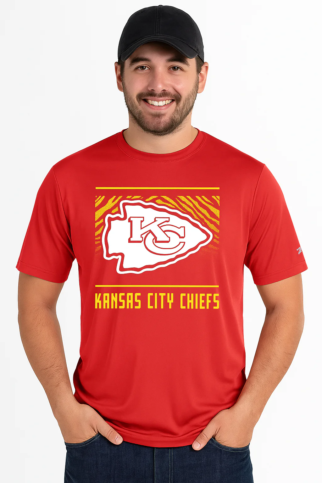Zubaz NFL Men's Tunnel Primary Short Sleeve T-Shirt, Kansas City Chiefs - Image 25