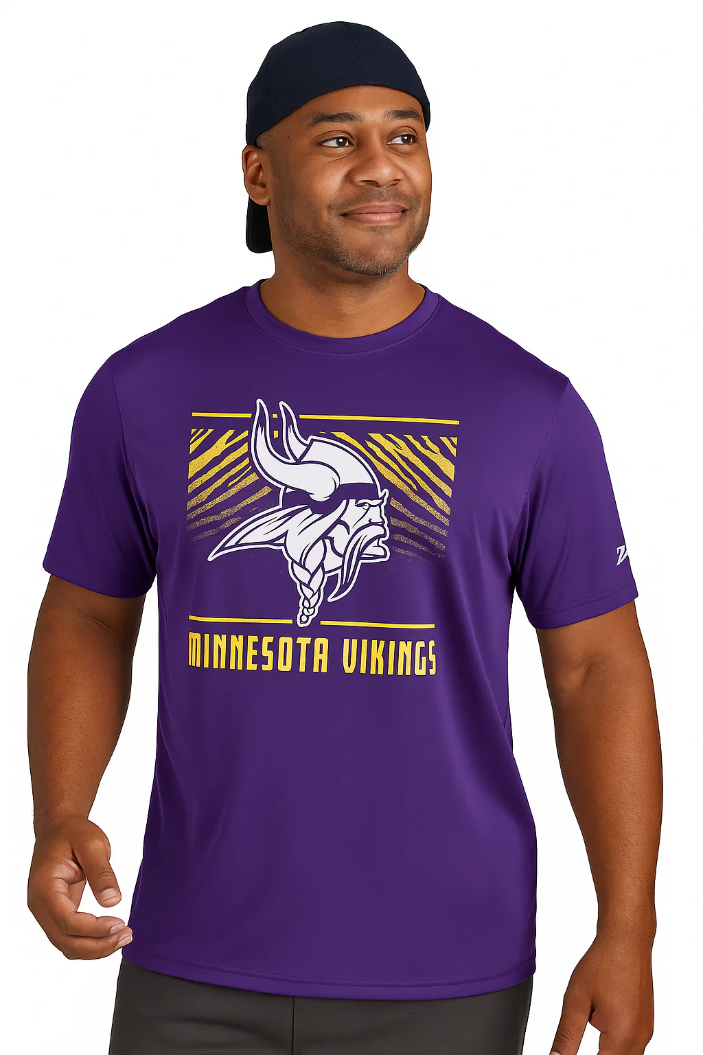 Zubaz NFL Men's Tunnel Primary Short Sleeve T-Shirt, Minnesota Vikings - Image 45