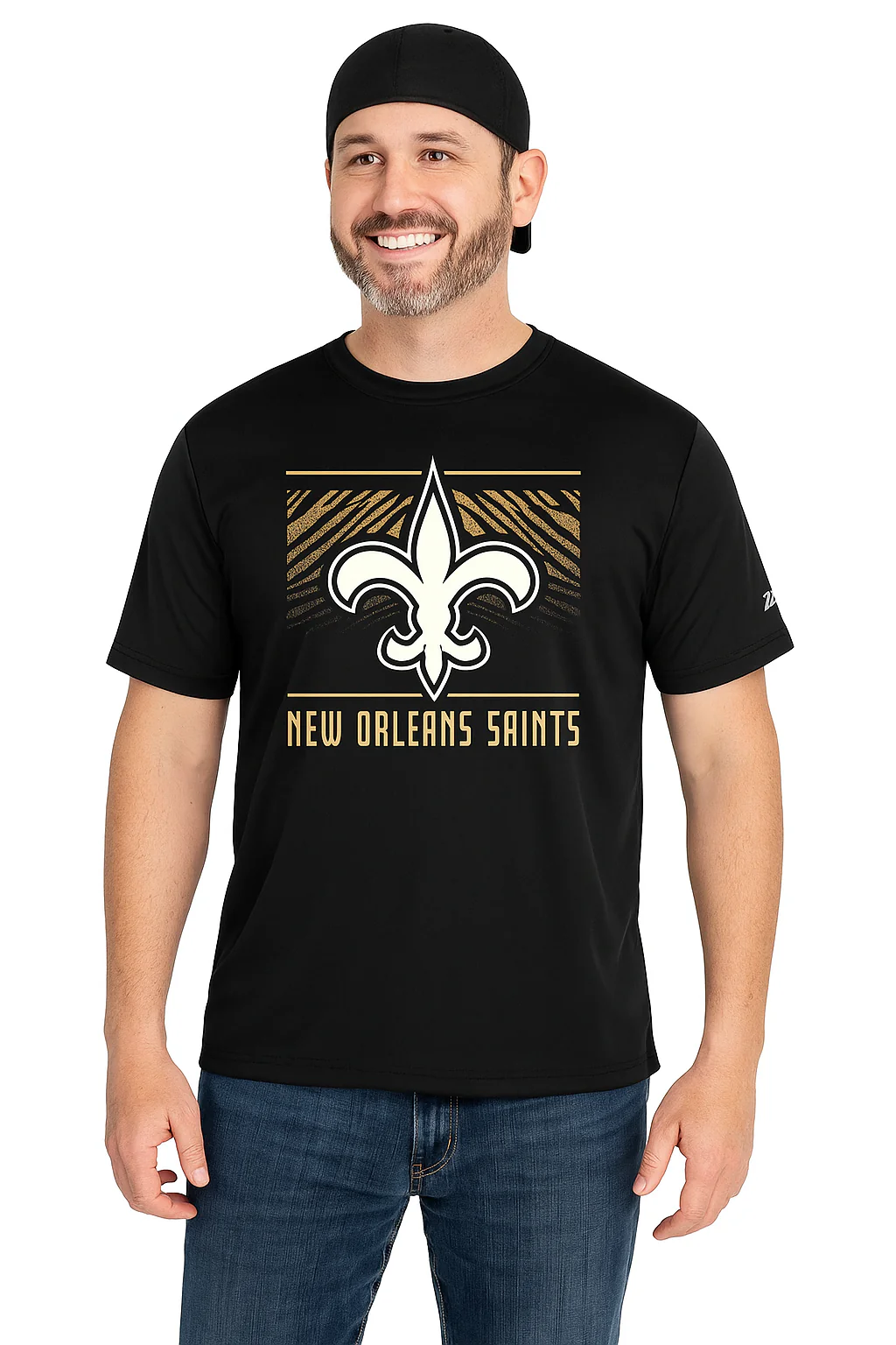 Zubaz NFL Men's Tunnel Primary Short Sleeve T-Shirt, New Orleans Saints - Image 15