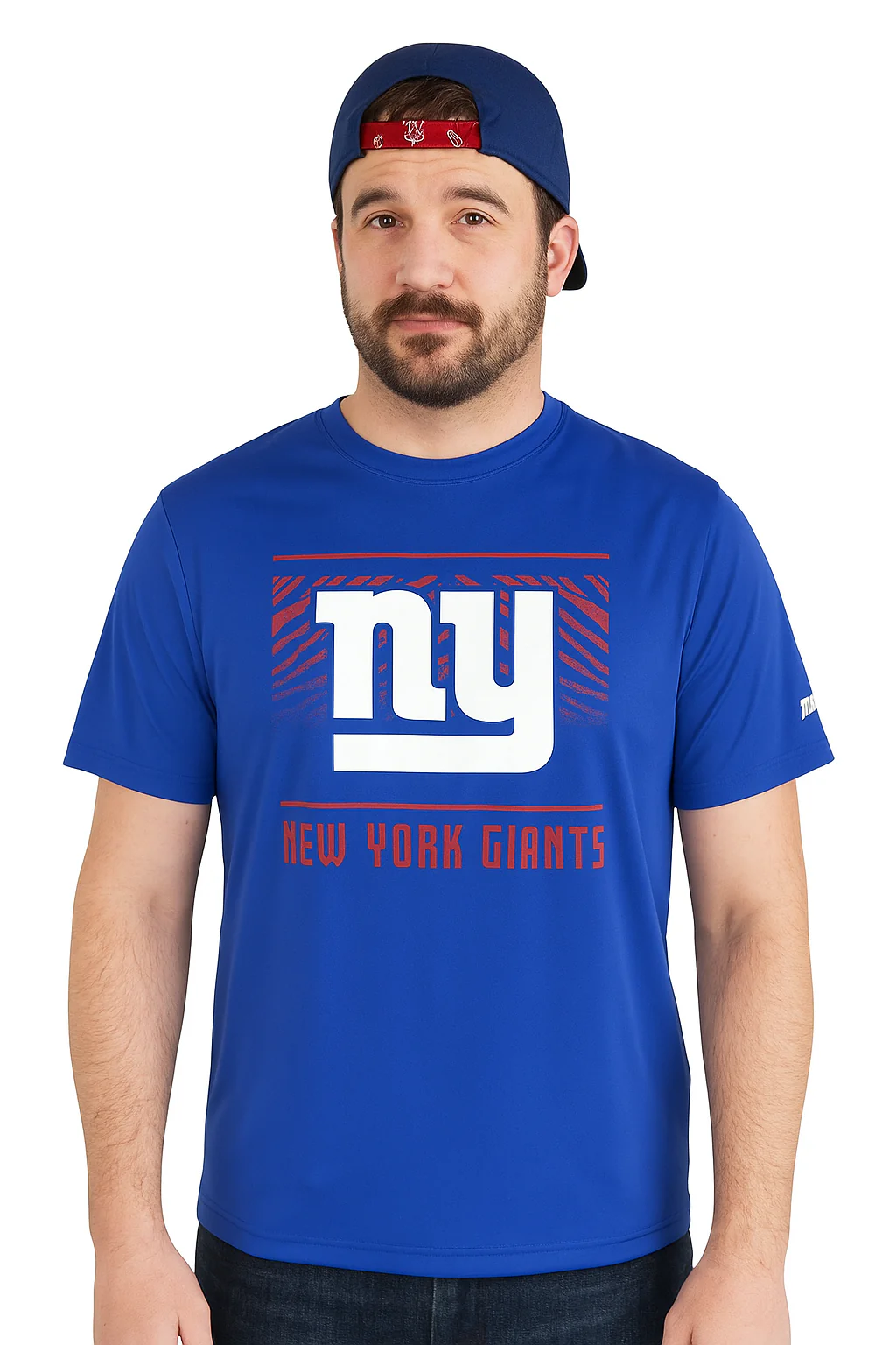 Zubaz NFL Men's Tunnel Primary Short Sleeve T-Shirt, New York Giants - Image 15