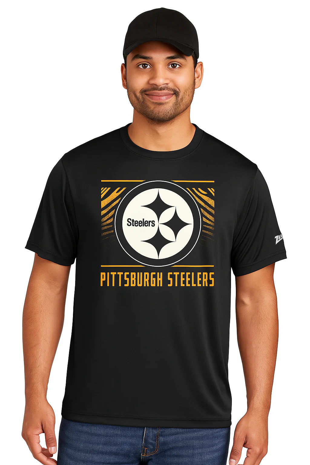 Zubaz NFL Men's Tunnel Primary Short Sleeve T-Shirt, Pittsburgh Steelers - Image 30