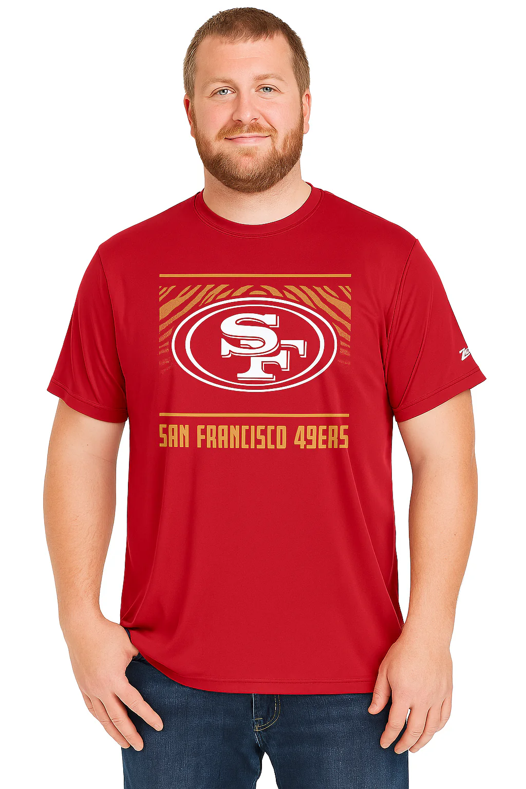 Zubaz NFL Men's Tunnel Primary Short Sleeve T-Shirt, San Francisco 49ers - Image 25