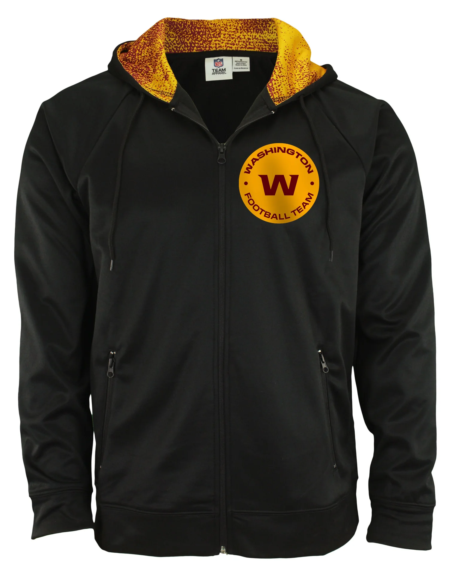 Zubaz NFL Men's Washington Football Team Full Zip Performance Fleece Zip Up Hoodie - Image 5