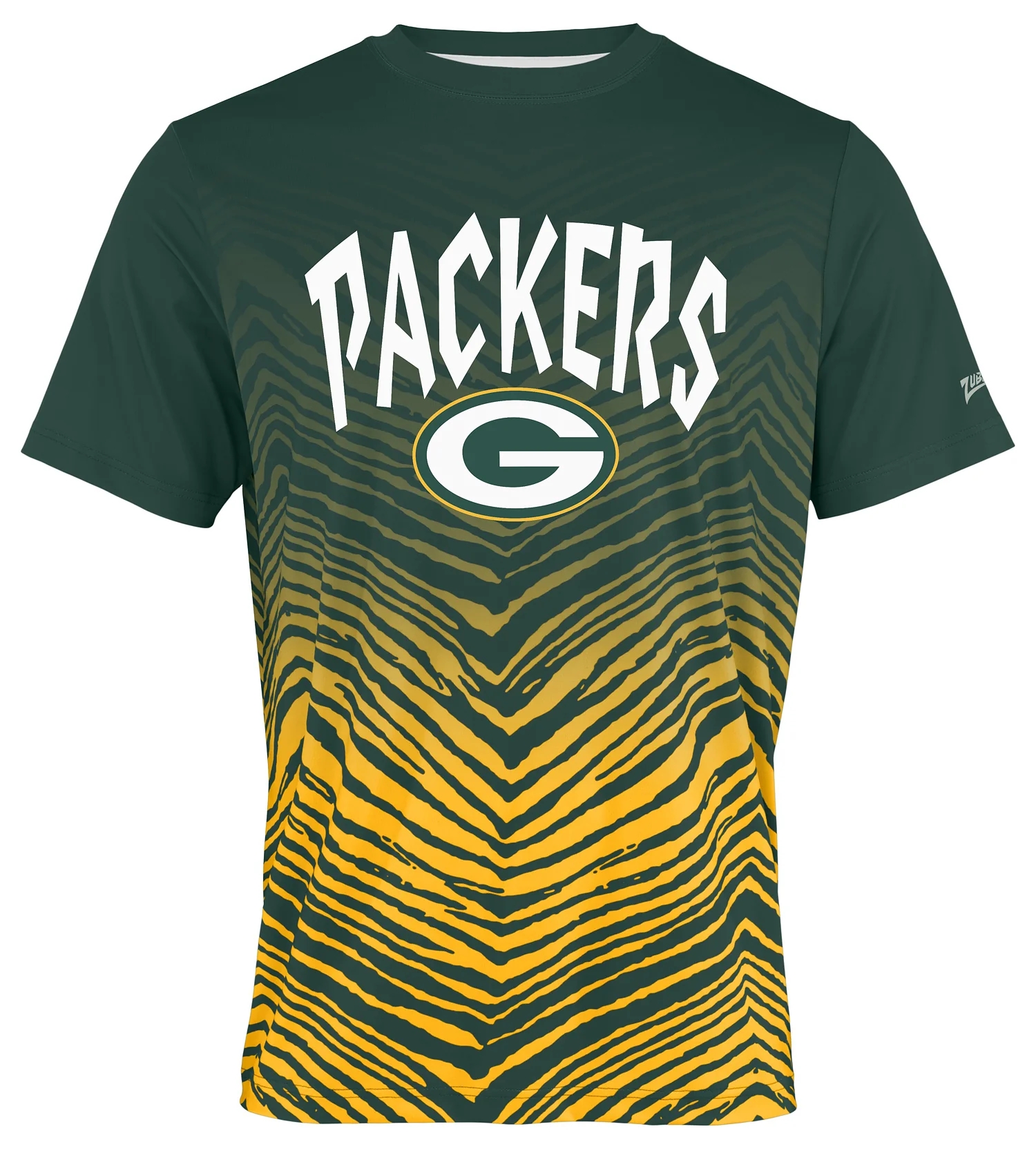 Zubaz NFL Men's Wild Card Zebra Team Color Short SleeveT Shirt, Green Bay Packers - Image 53