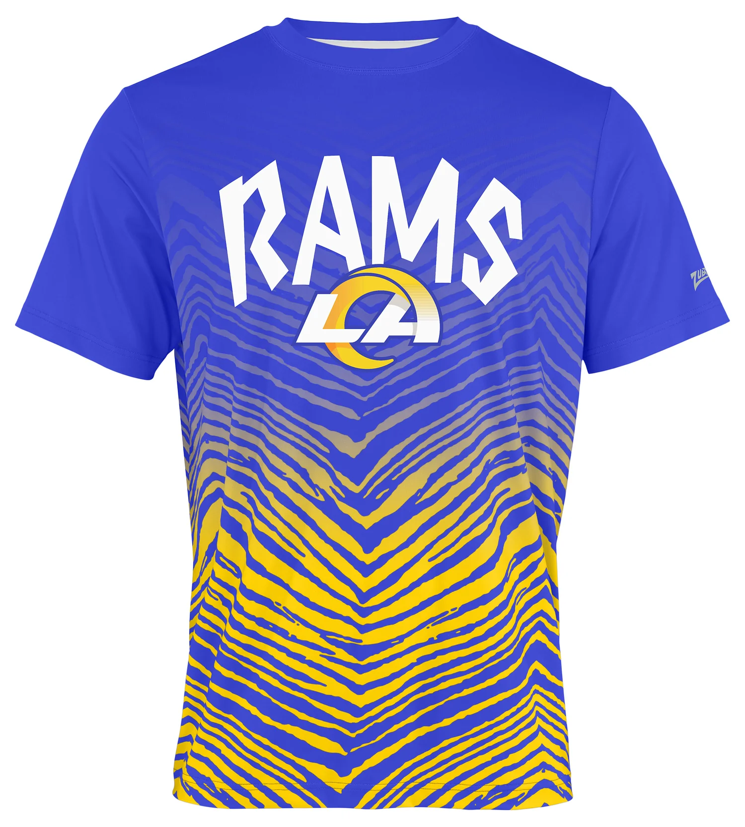 Zubaz NFL Men's Wild Card Zebra Team Color Short SleeveT Shirt, Los Angeles Rams - Image 44