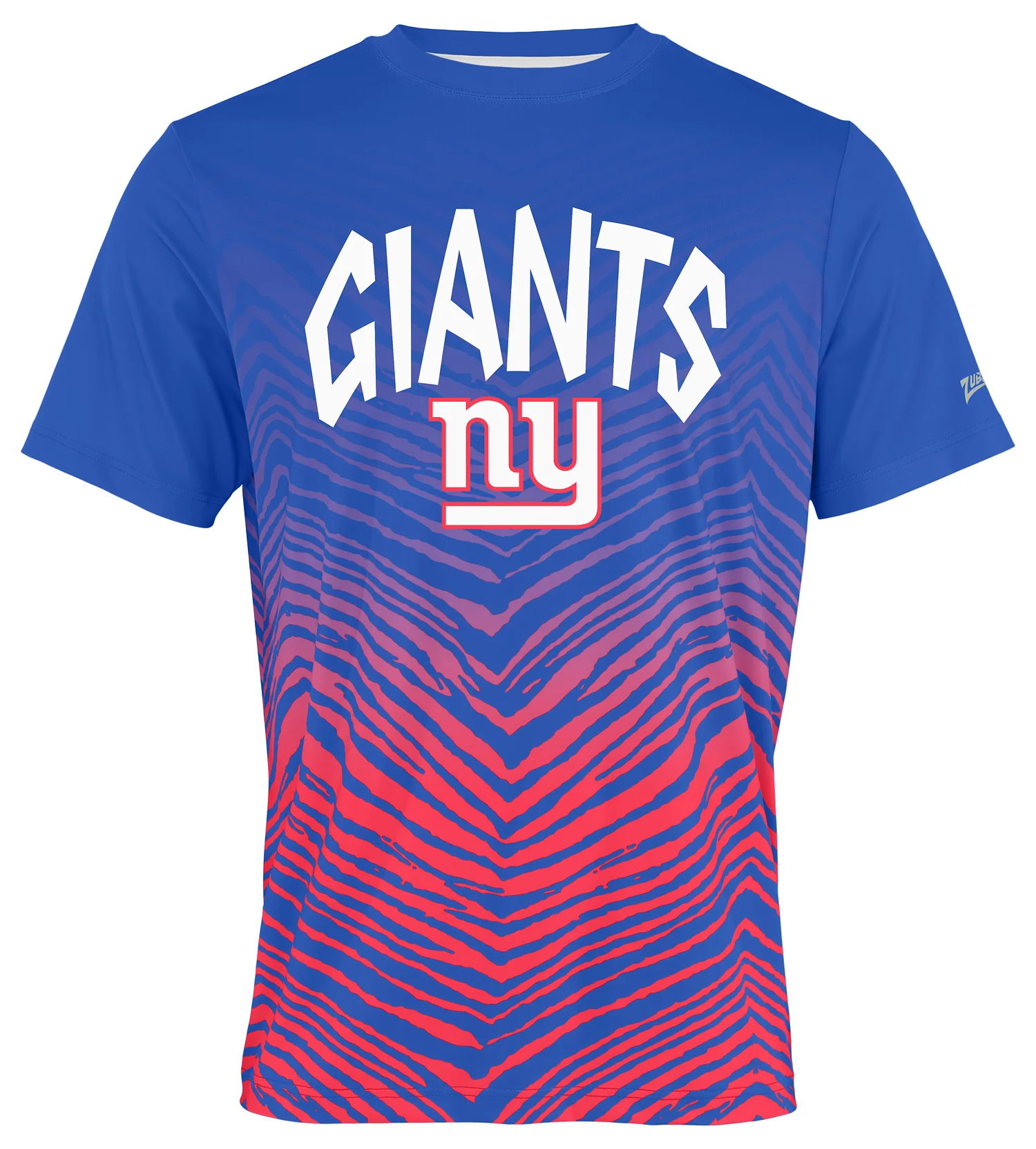 Zubaz NFL Men's Wild Card Zebra Team Color Short SleeveT Shirt, New York Giants - Image 15