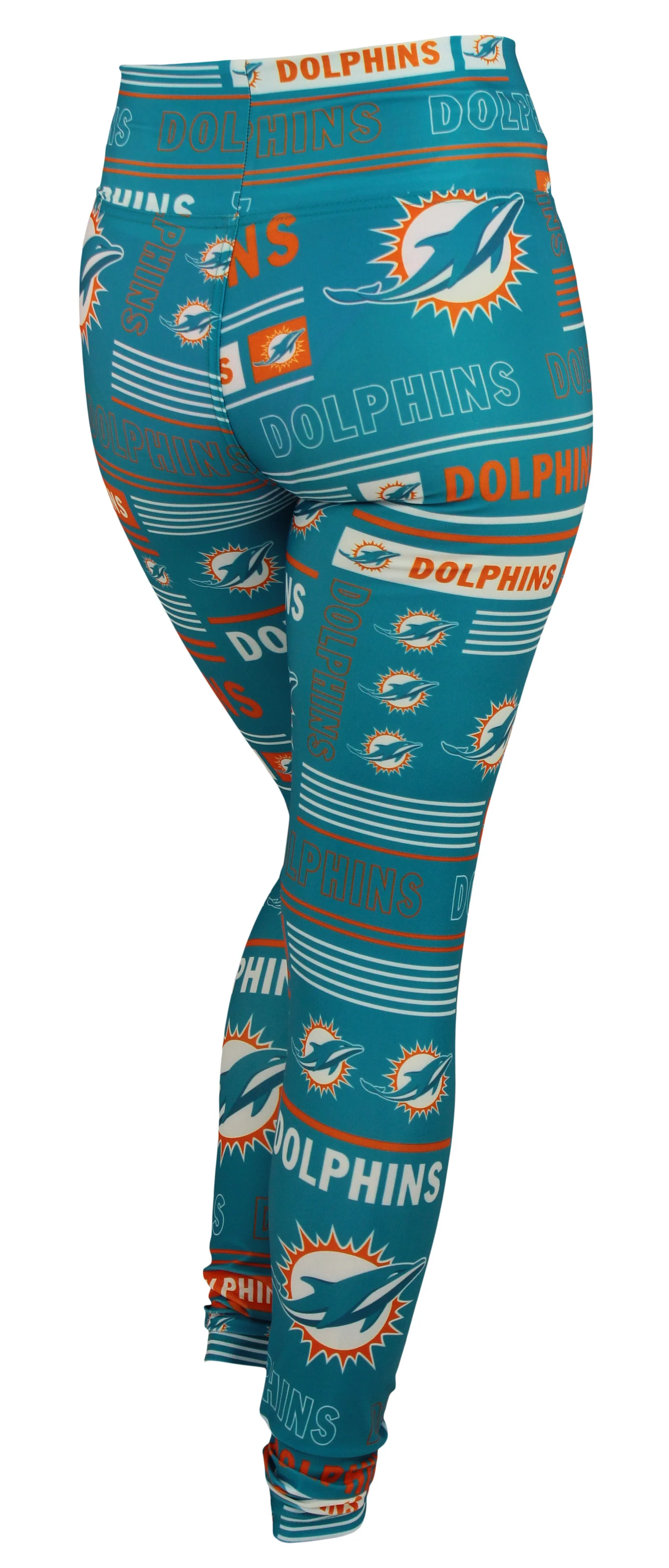 Zubaz NFL Miami Dolphins Women's Team Column Leggings - Image 2