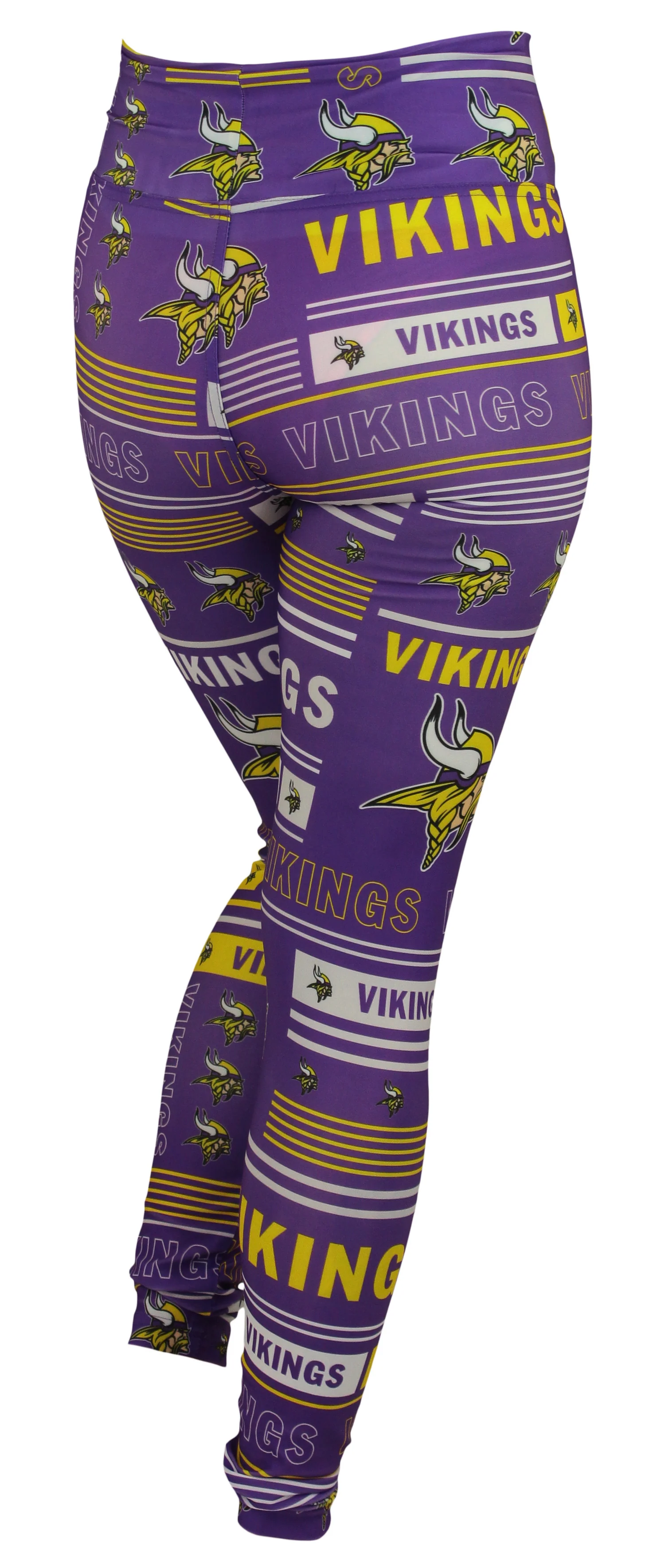 Zubaz NFL Minnesota Vikings Women's Team Column Leggings - Image 2