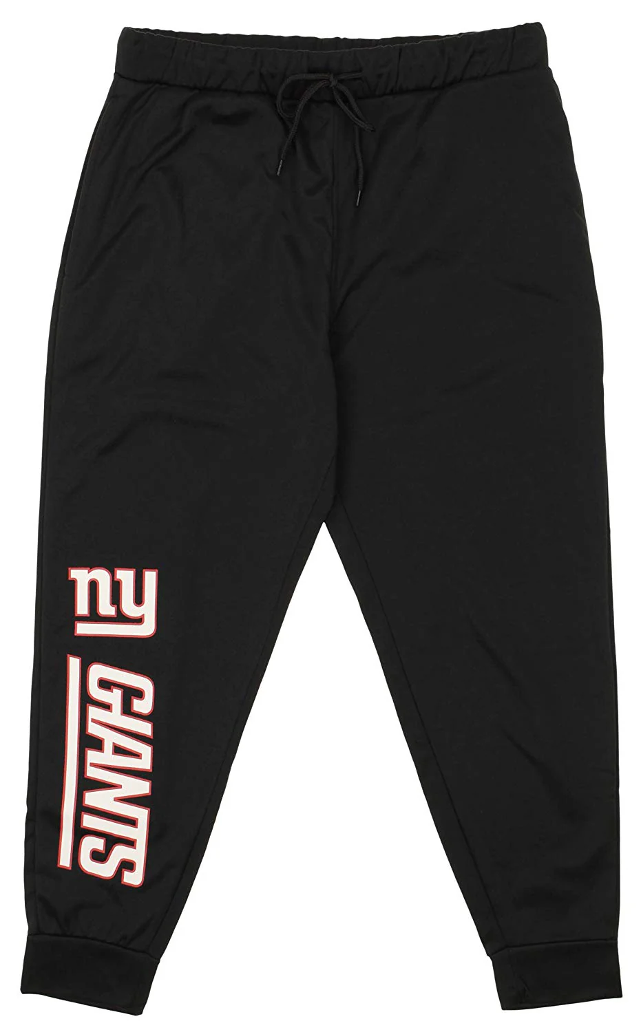 Zubaz NFL New York Giants Men's Poly Fleece Jogger, Black - Image 2