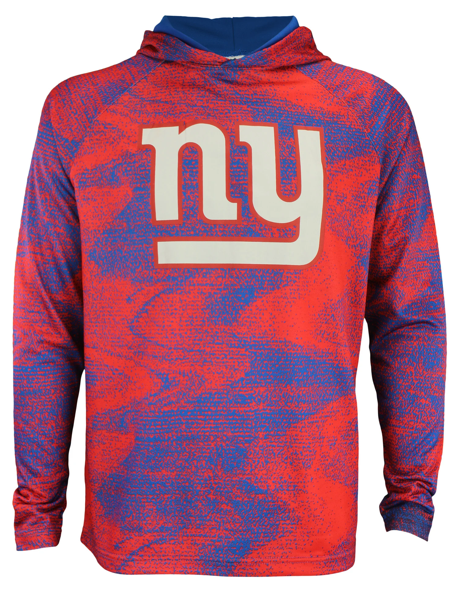 Zubaz NFL New York Giants Men's Static Body Lightweight French Terry Hoodie - Image 3