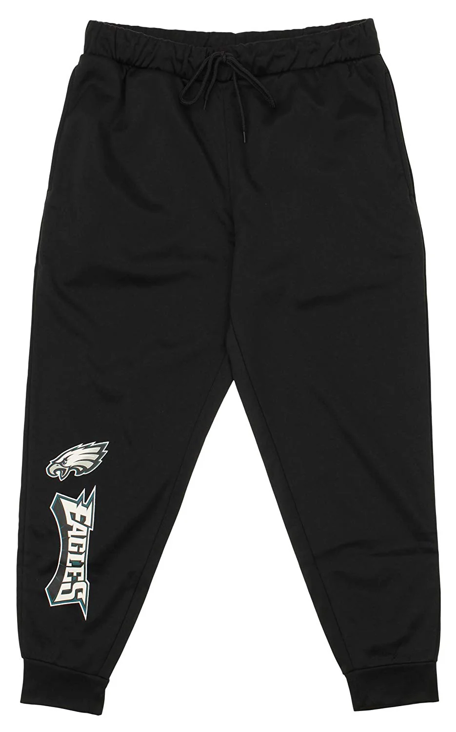 Zubaz NFL Philadelphia Eagles Men's Poly Fleece Jogger, Black - Image 4