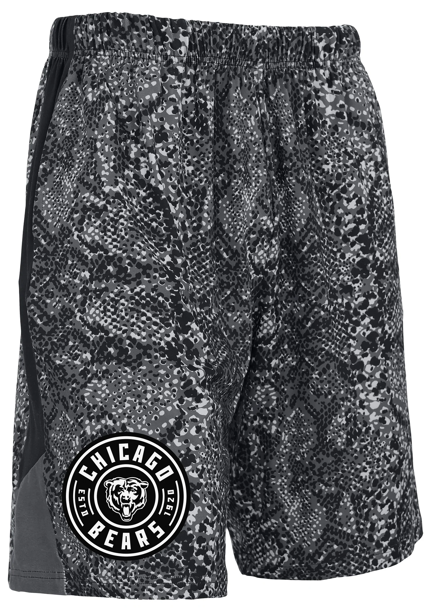 Zubaz NFL Men's 9in Tonal Post Football Shorts, Chicago Bears