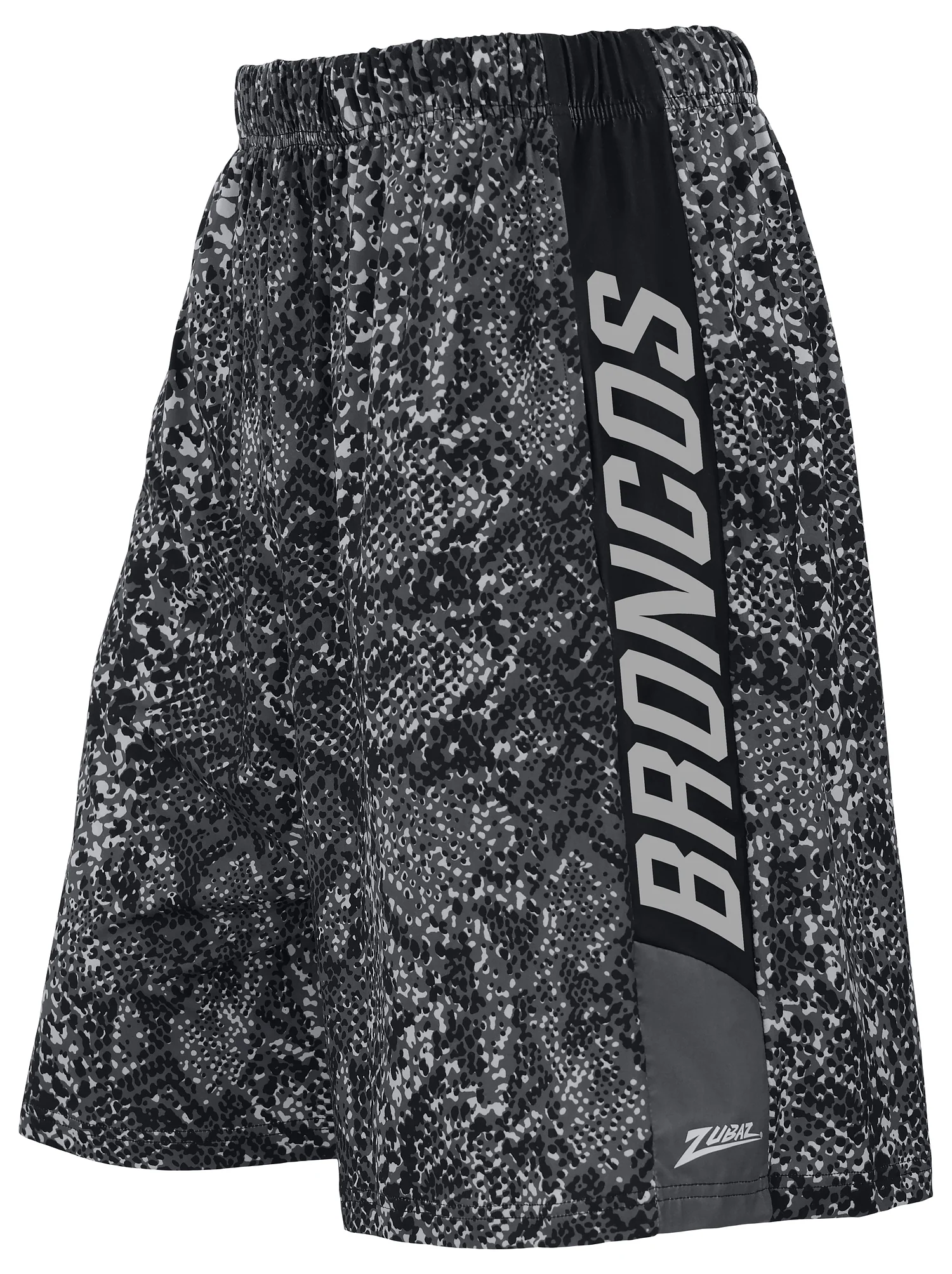 Zubaz NFL Men's 9in Tonal Post Football Shorts, Denver Broncos - Image 2