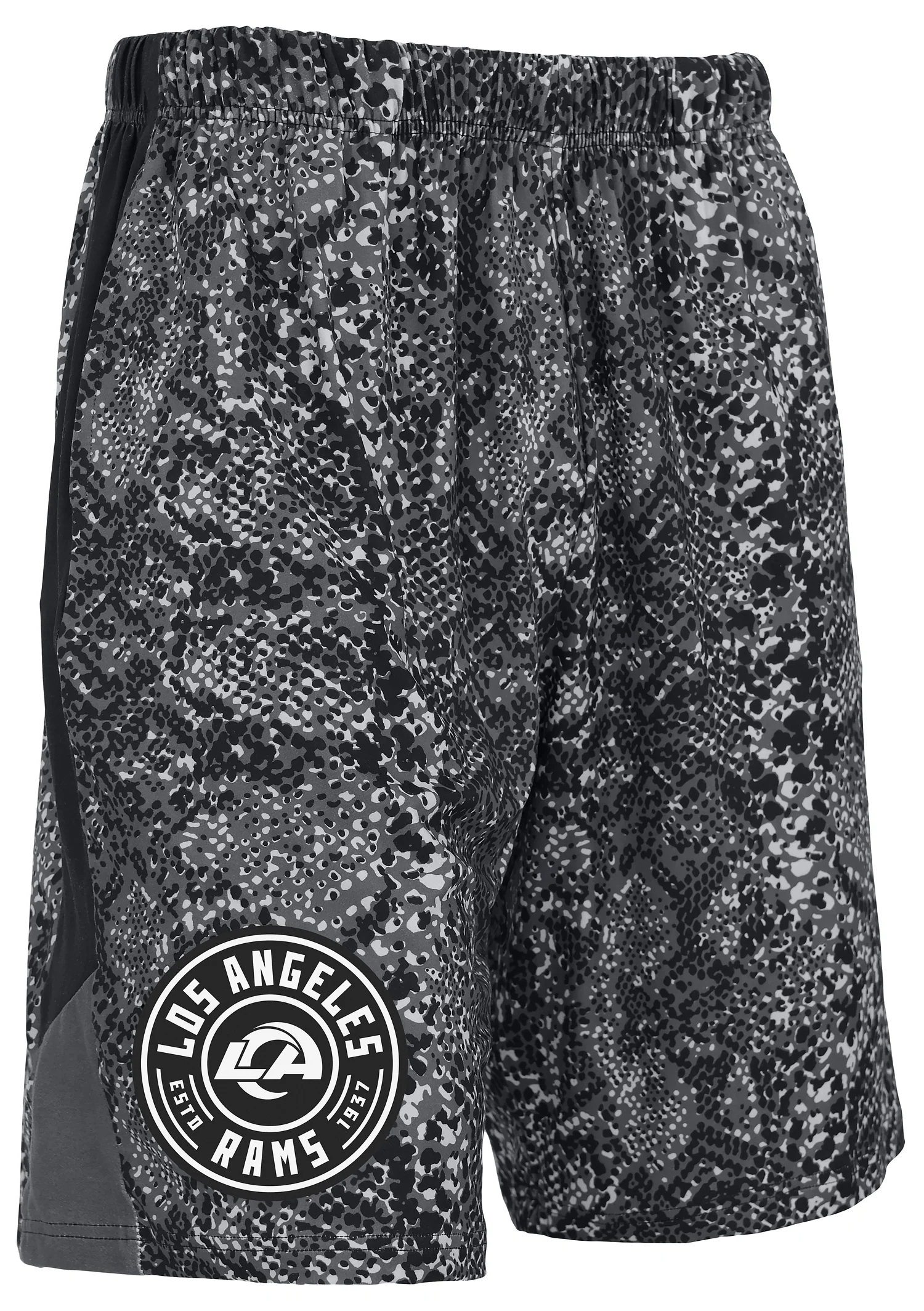 Zubaz NFL Men's 9in Tonal Post Football Shorts, Los Angeles Rams