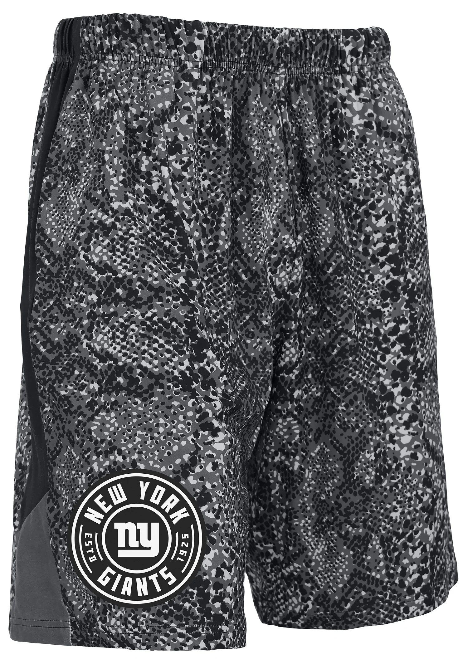 Zubaz NFL Men's 9in Tonal Post Football Shorts, New York Giants