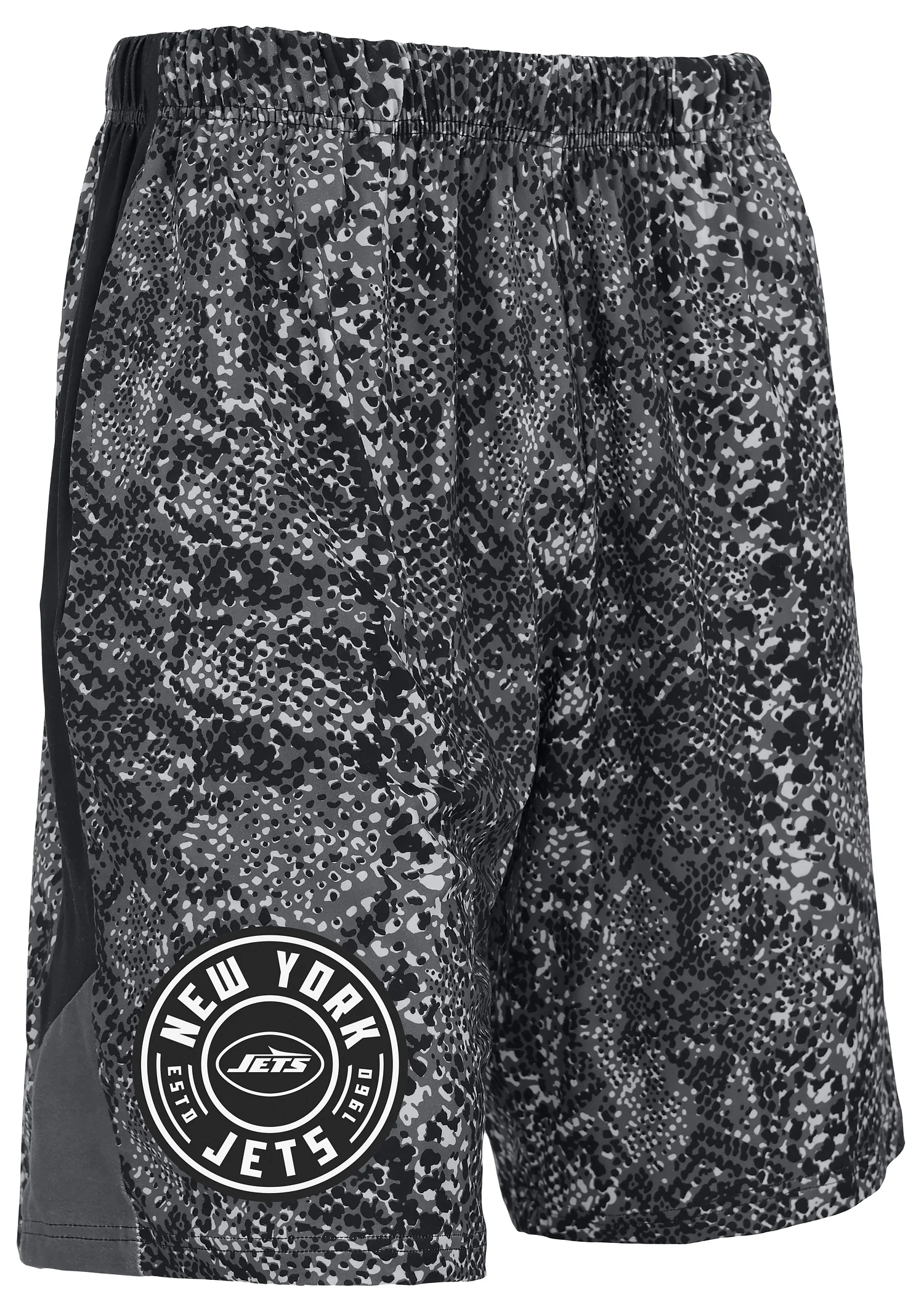 Zubaz NFL Men's 9in Tonal Post Football Shorts, New York Jets