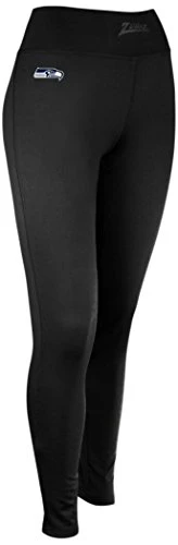 Zubaz NFL SEAHAWKS SOLID BLACK LEGGING Large - Image 2