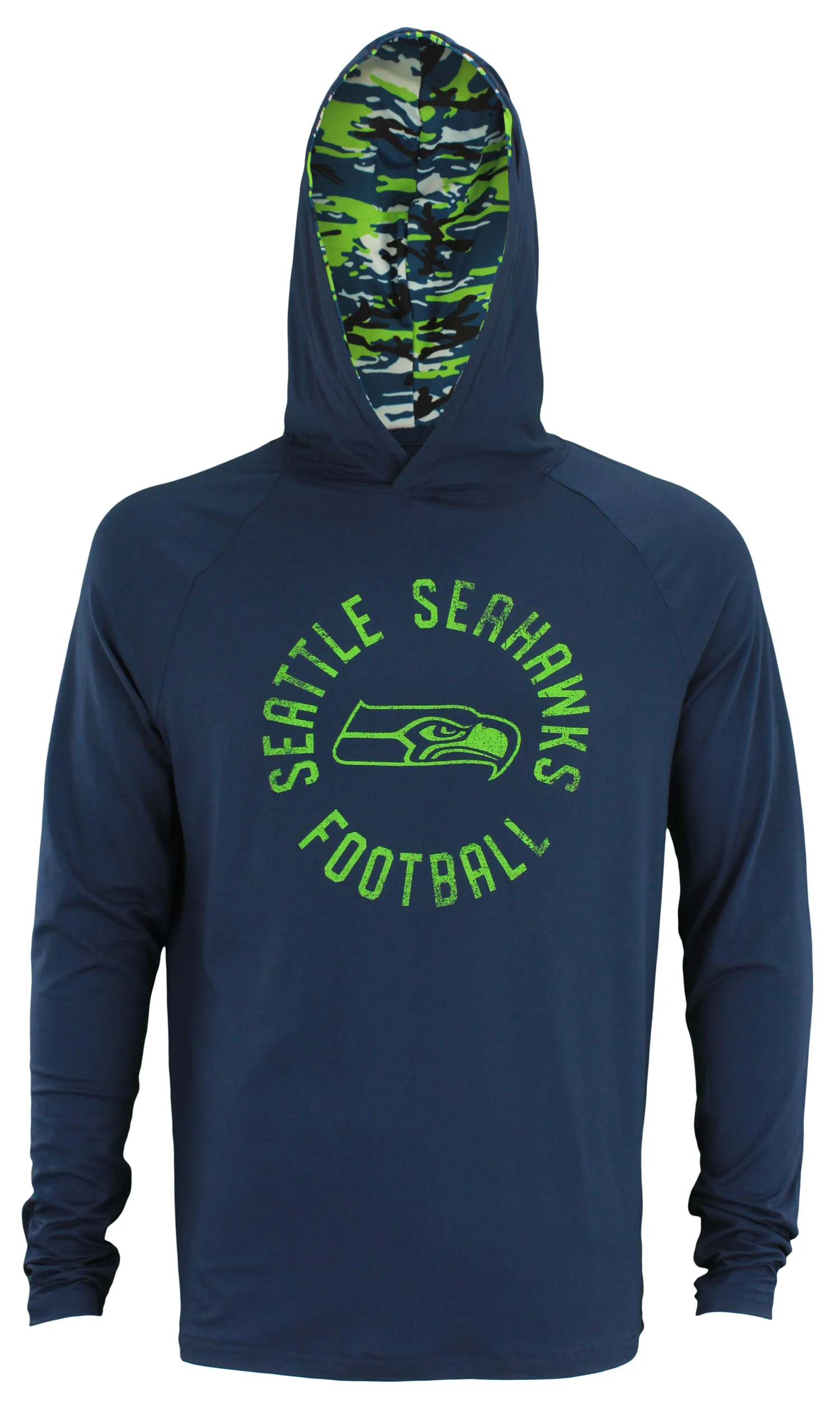 Zubaz NFL Seattle Seahawks Lightweight Mini Camo Hoody - Image 3