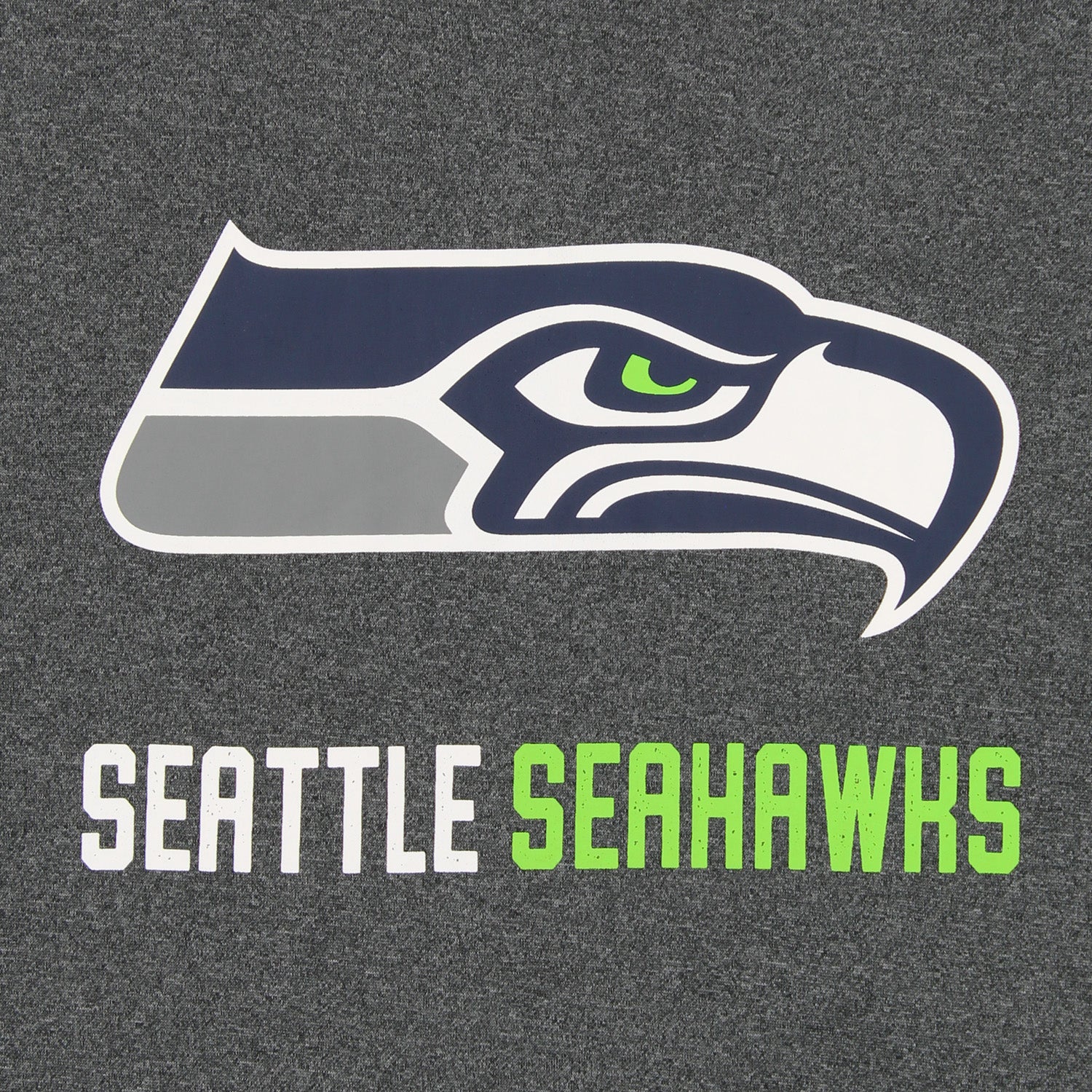 Zubaz NFL Seattle Seahawks Men's Heather Grey Performance Fleece Hoodie - Image 2