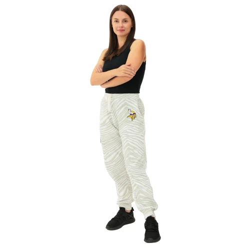 Zubaz NFL UNISEX 90s Team Cargo Joggers - Zebra 2 Color, MINNESOTA VIKINGS - Image 4