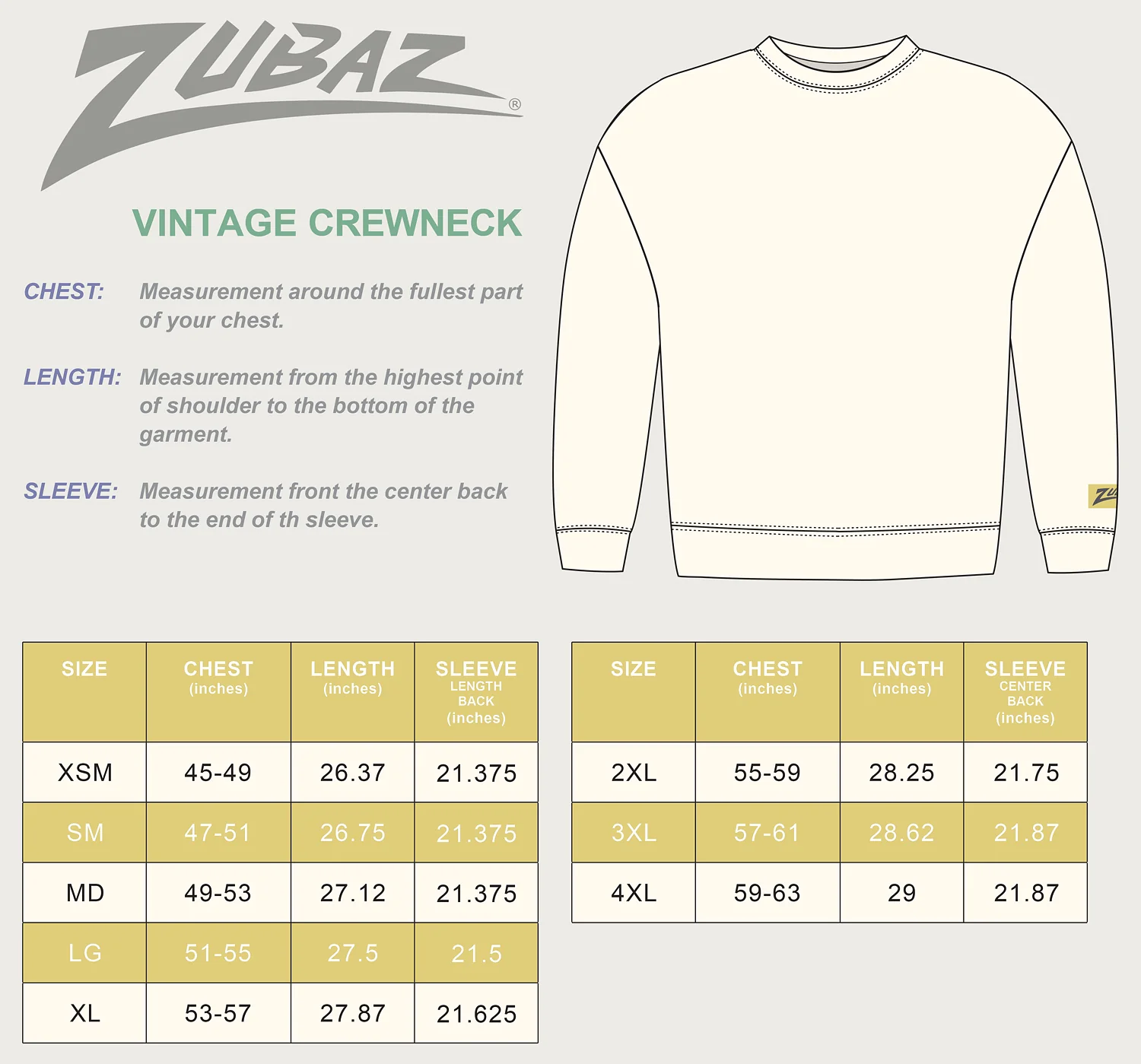 Zubaz NFL  UNISEX 90s Vintage First Down Drop Shoulder Crewneck- Off White, BUFFALO BILLS - Image 6