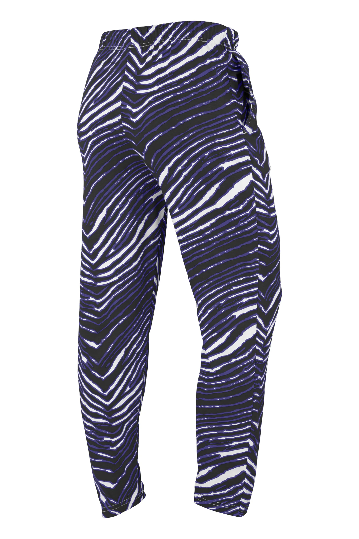 Zubaz NFL  UNISEX Z88 3 Color Zebra Direct Embroidered Logo Pants, BALTIMORE RAVENS - Image 8