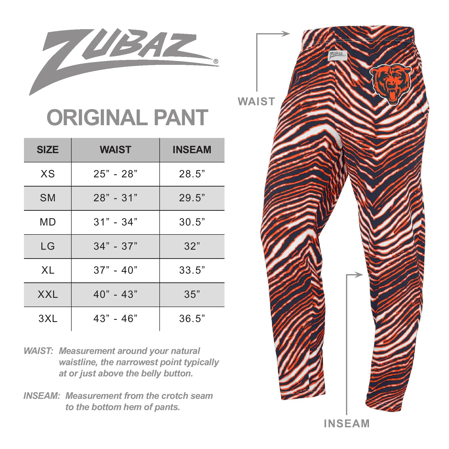 Zubaz NFL Unisex Z88 Post Pant, Atlanta Falcons - Image 3